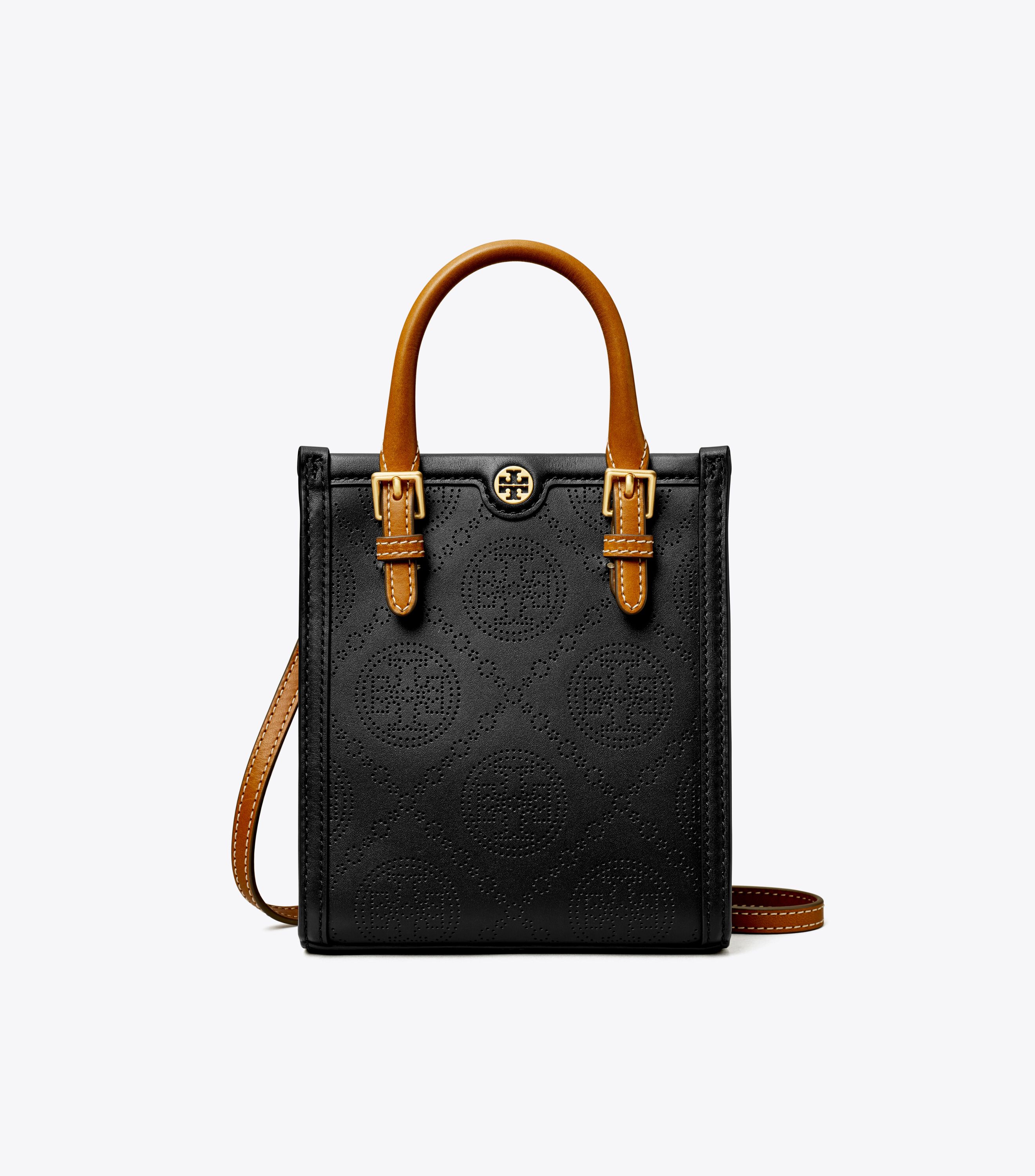 Tory burch perforated tote top