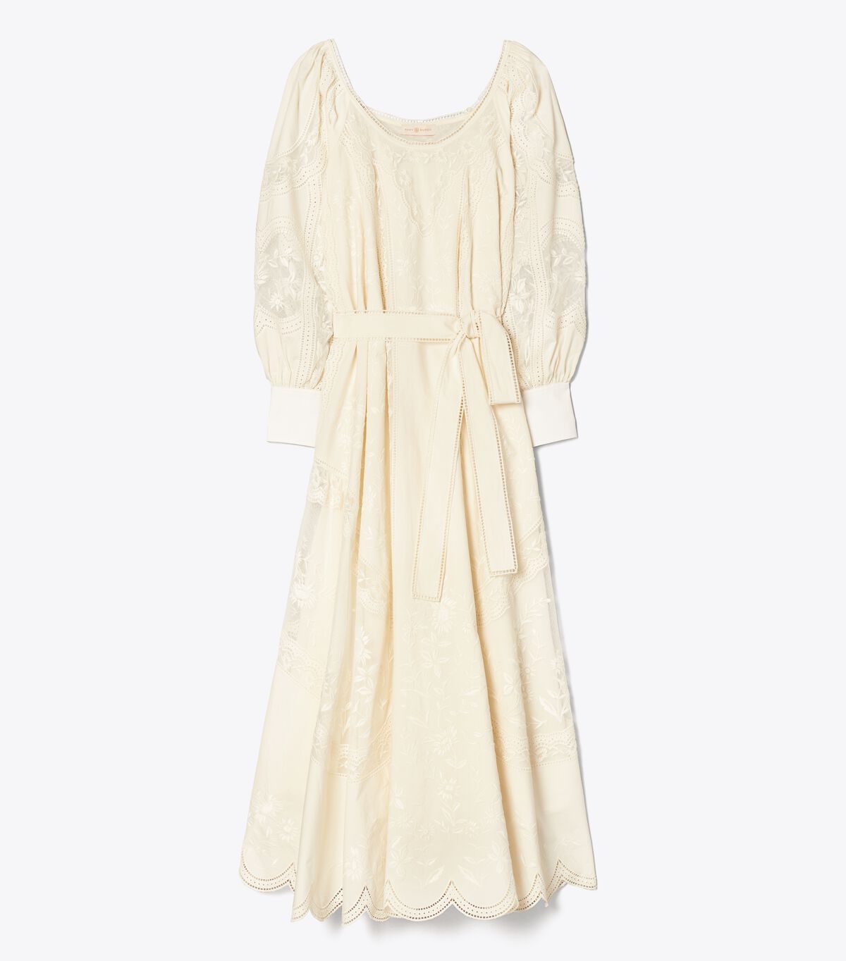 Embroidered Poplin Dress