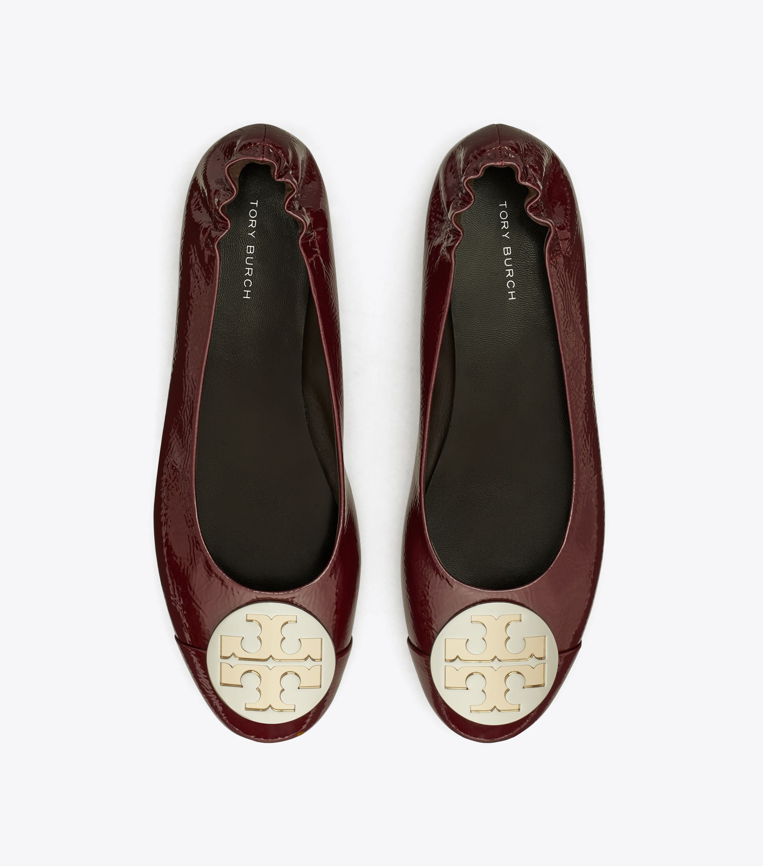 Tory burch maroon flats online