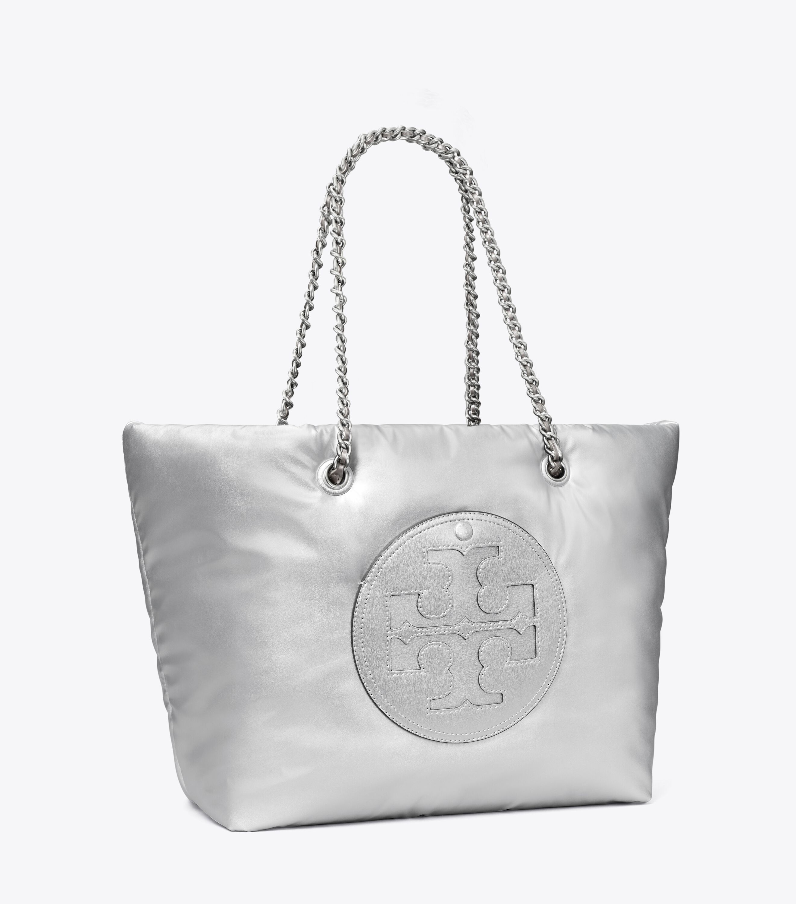 Tory burch ella metallic canvas tote sales