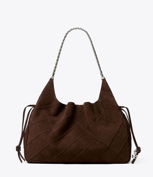 tory burch large fleming suede tote