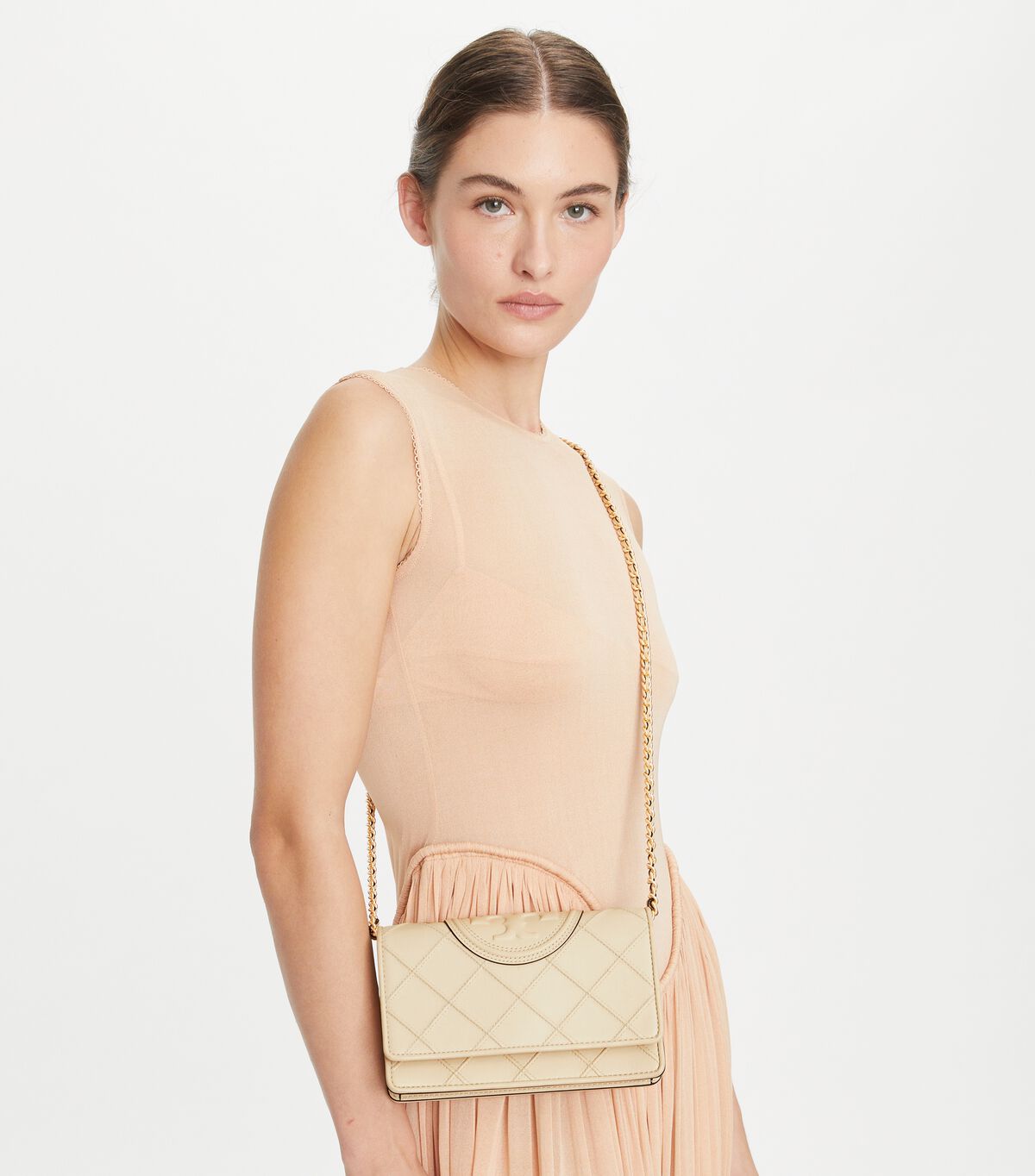 tory burch حقيبة فليمنج الناعمة