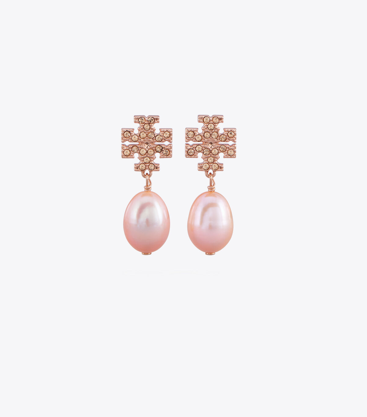 tory burch kira pave pearl drop earring