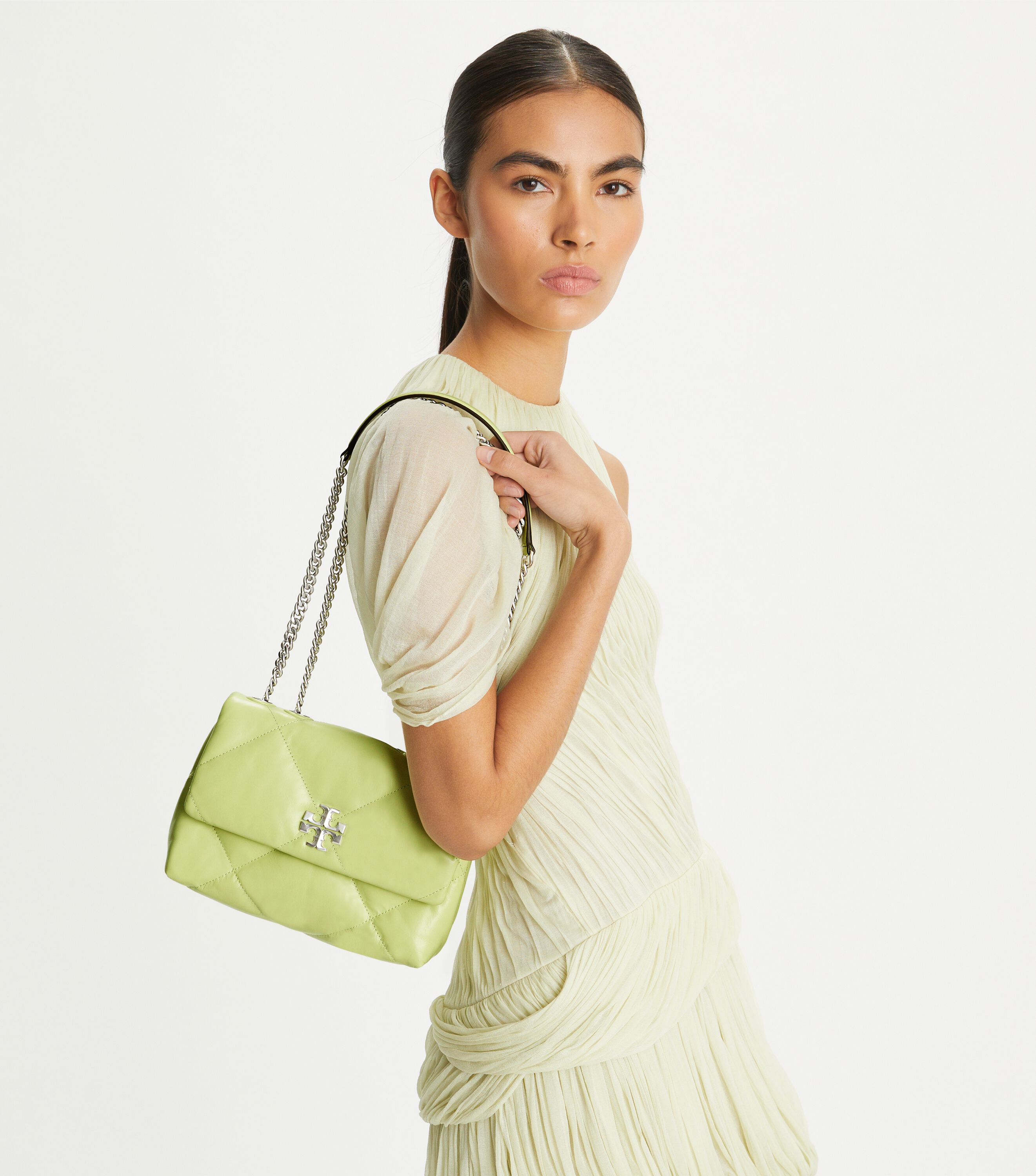 Small Kira Diamond Quilt Convertible Shoulder Bag
