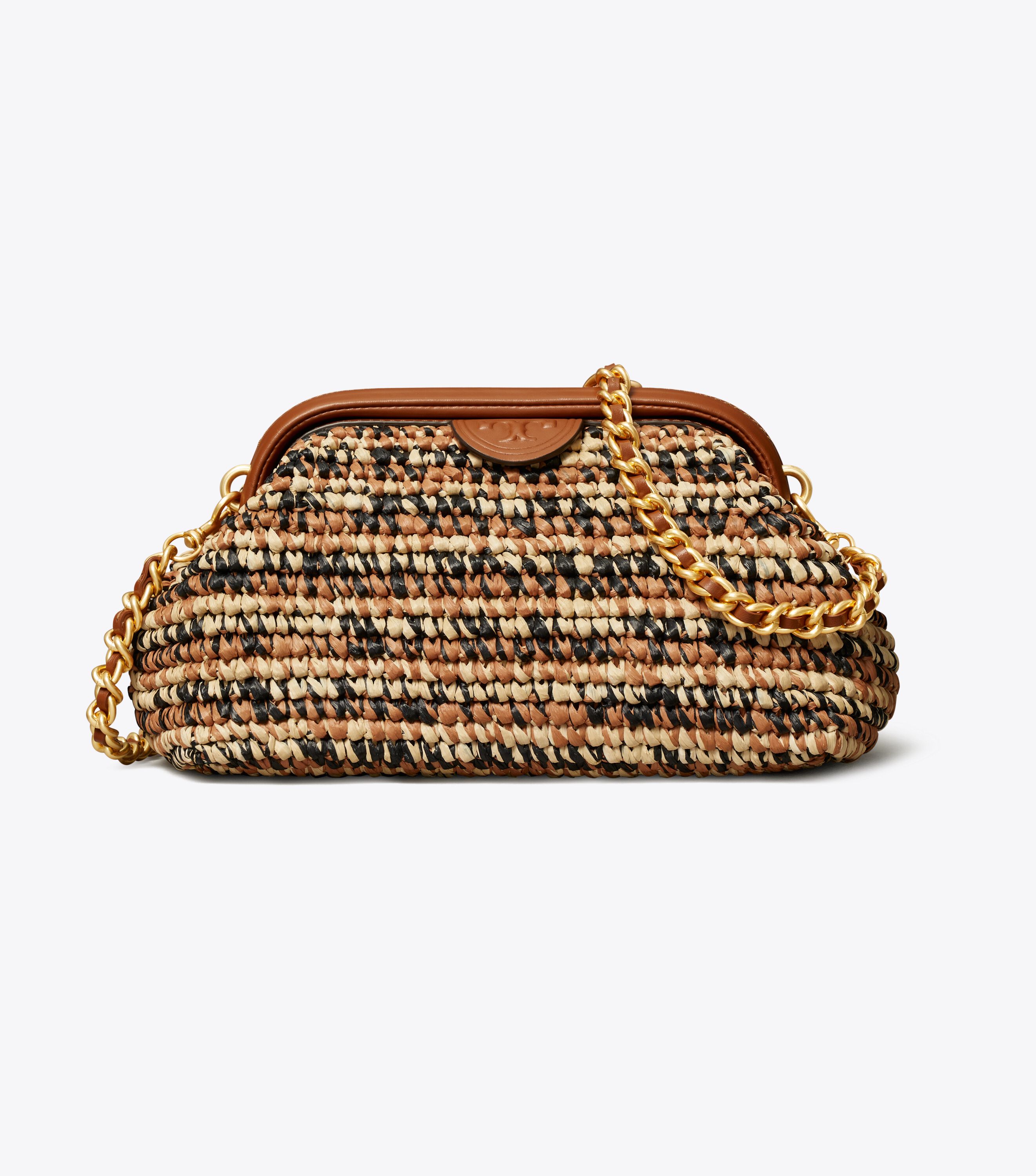 Tory Burch Fleming Soft Raffia Small Frame Crossbody Tory Burch KSA