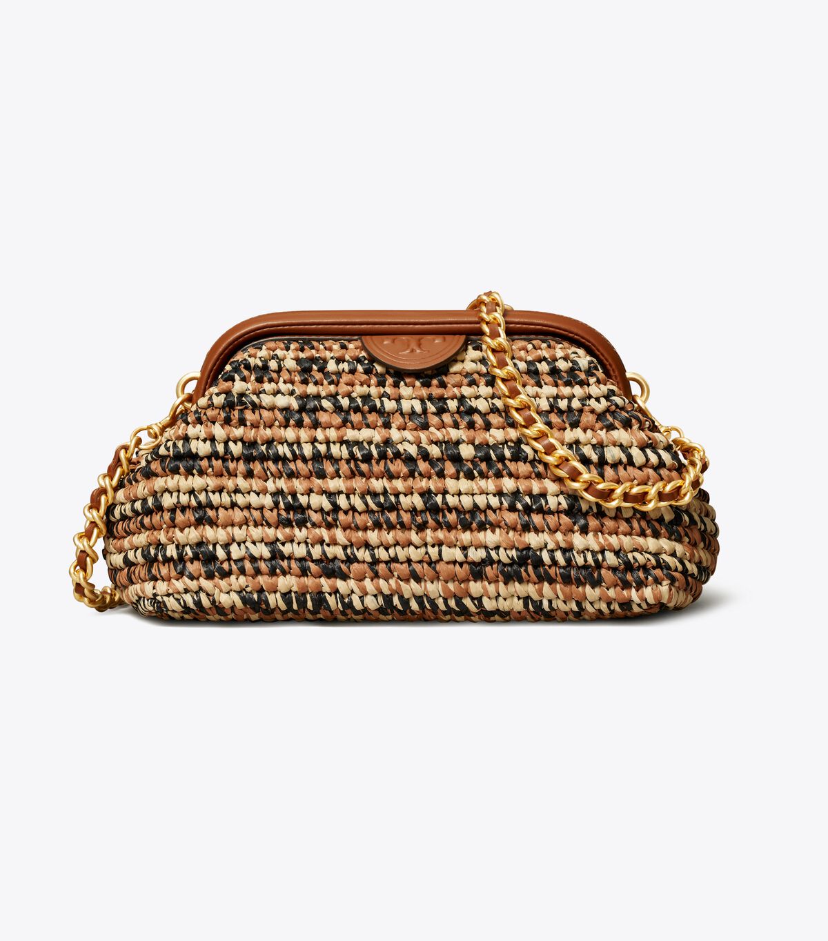 tory burch fleming soft raffia small frame crossbody