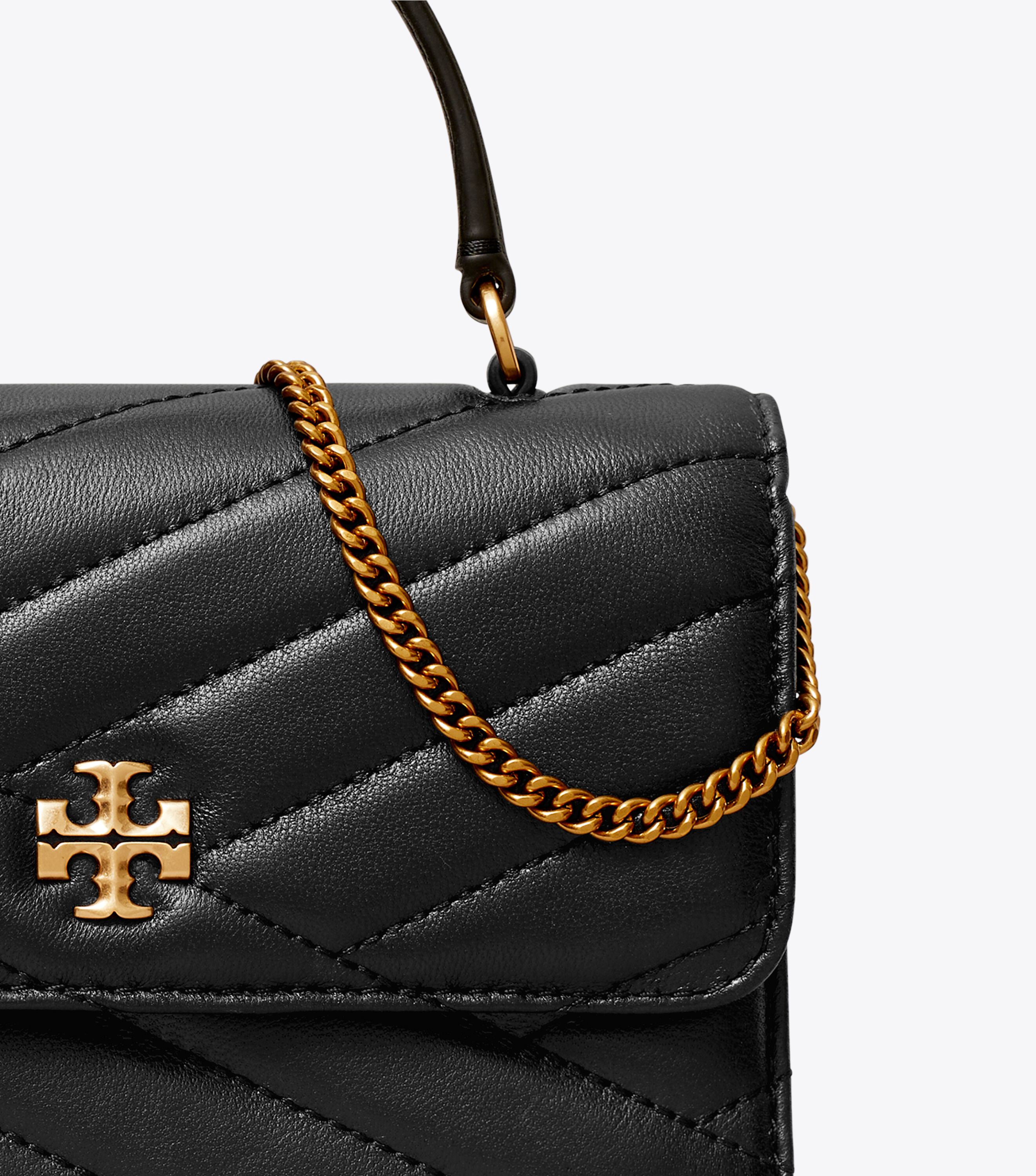 Tory burch kira pebbled chain wallet online