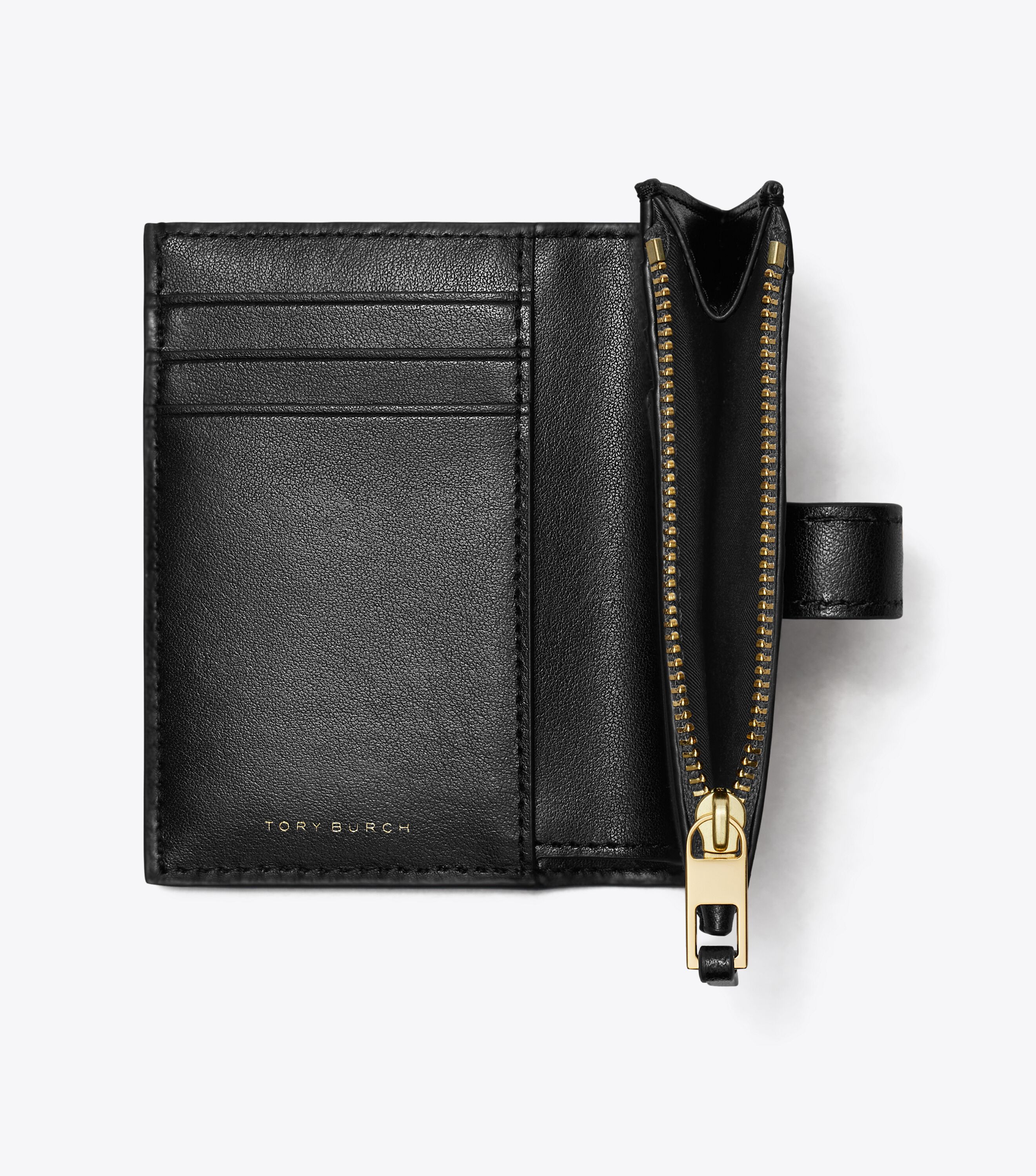 【特価!関送込】Tory Burch T Monogram Leather BIFOLD WALLET T Monogram Leather Bi-Fold Wallet, Black | Tory Burch KSA