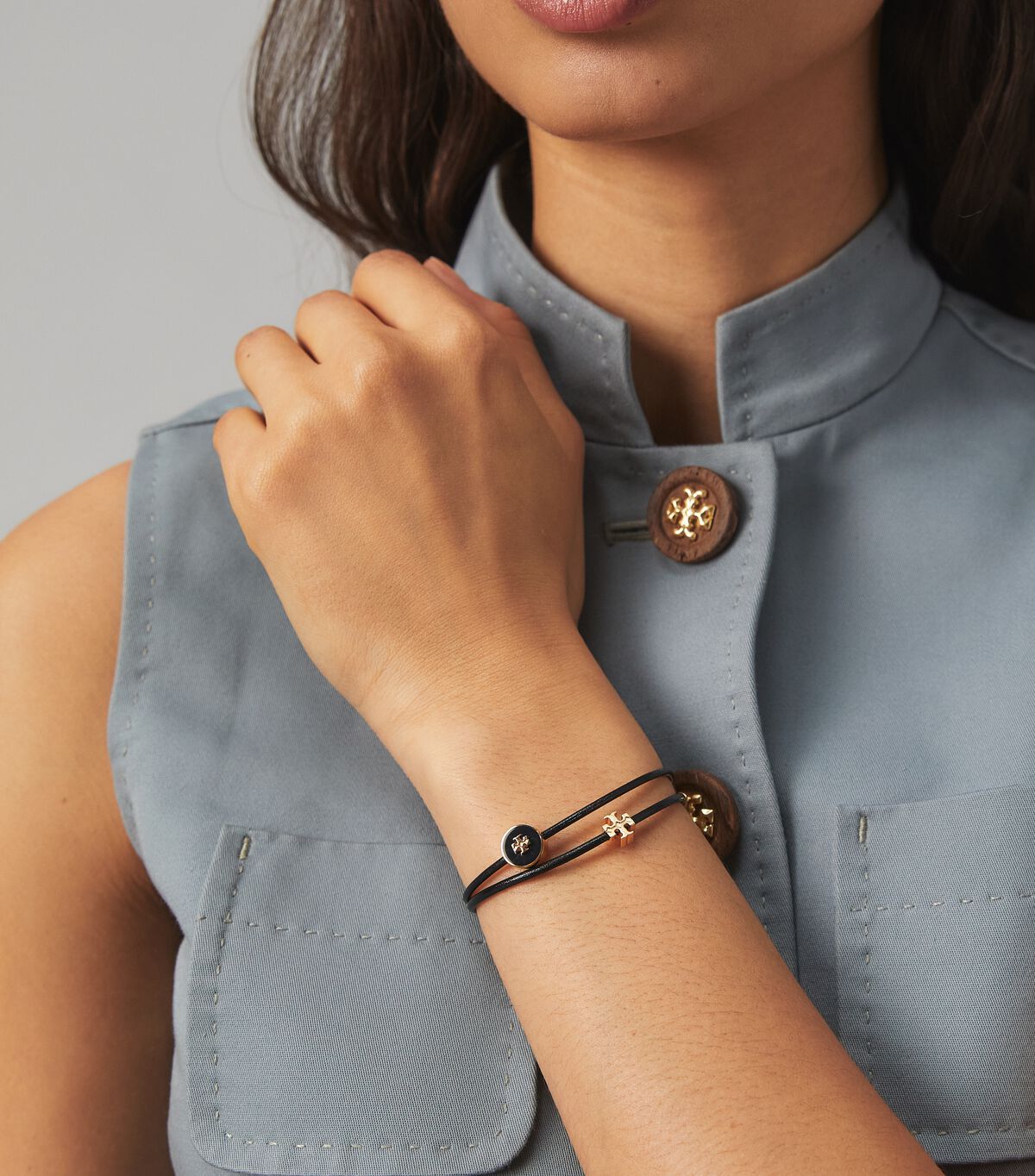tory burch kira enamel slider bracelet