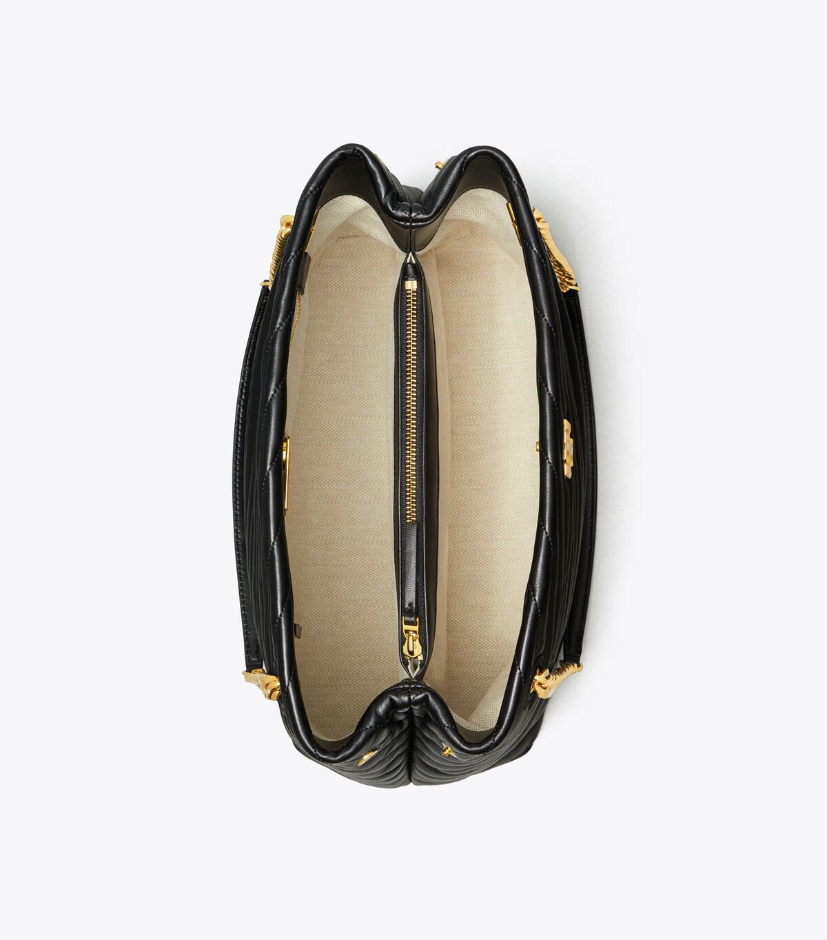 tory burch kira chevron tote bag