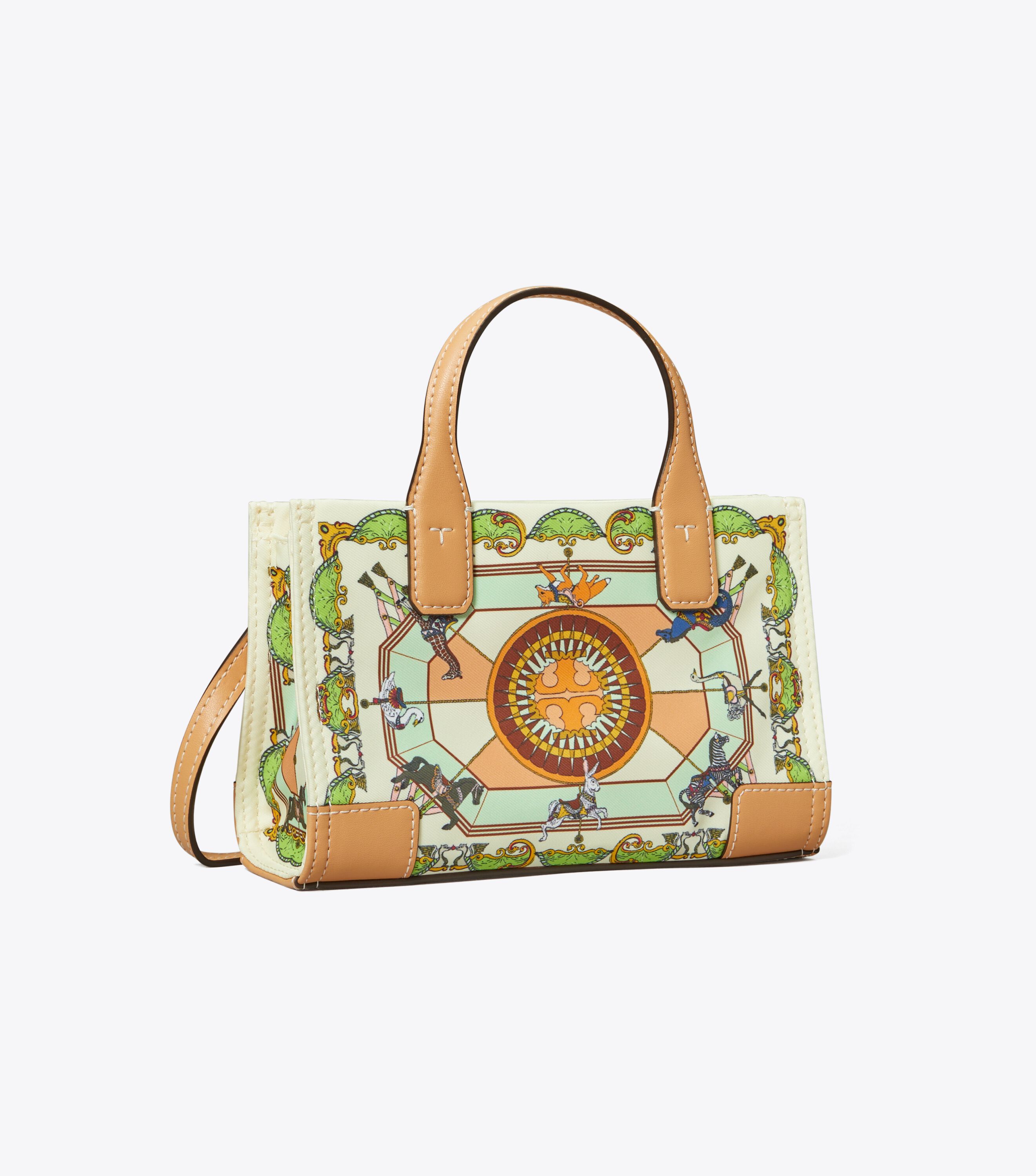 Ella printed mini 2025 tote tory burch