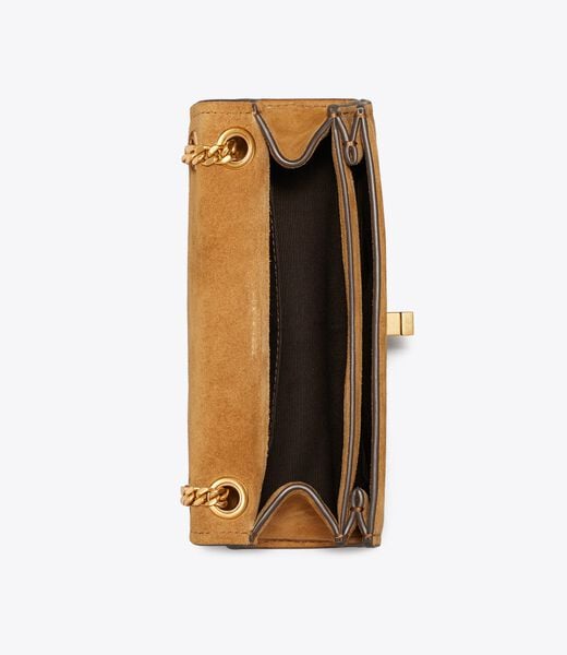 Mini Kira Turnlock Suede Shoulder Bag tory burch mini kira turnlock suede shoulder bag