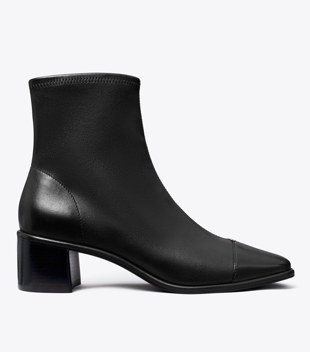 tory burch cap toe low heel ankle boot