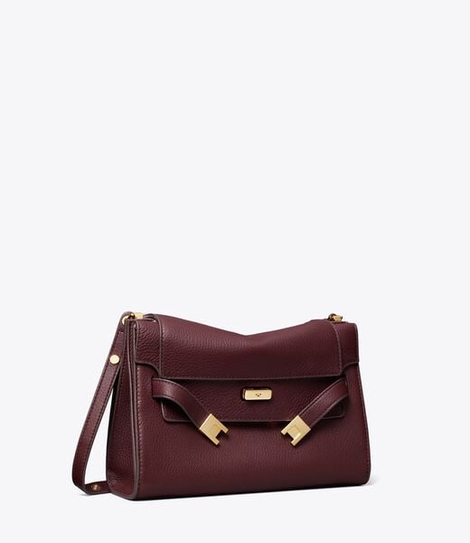 tory burch lee radziwill pebbled shoulder bag