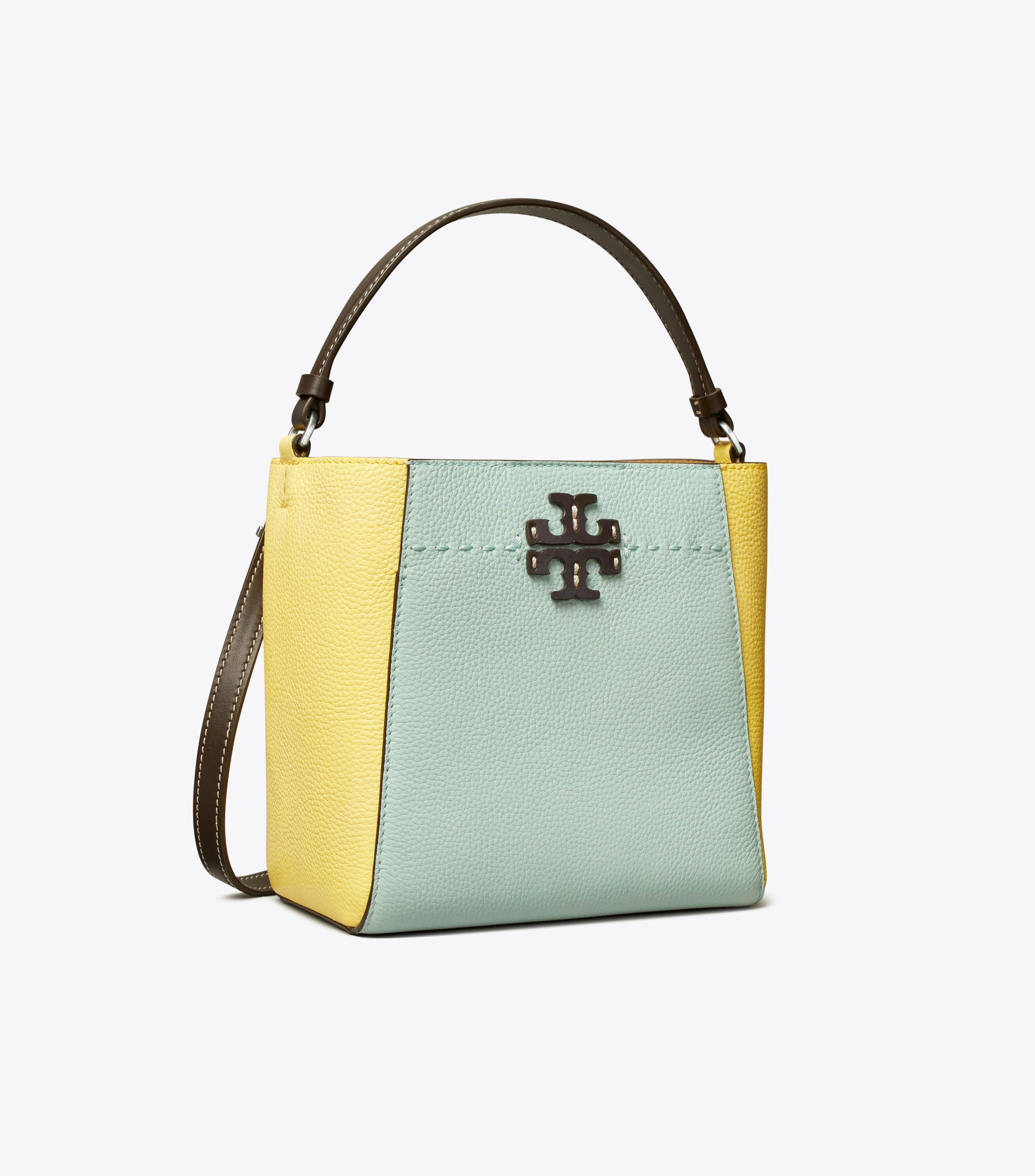 Tory burch small shop mcgraw leather tote
