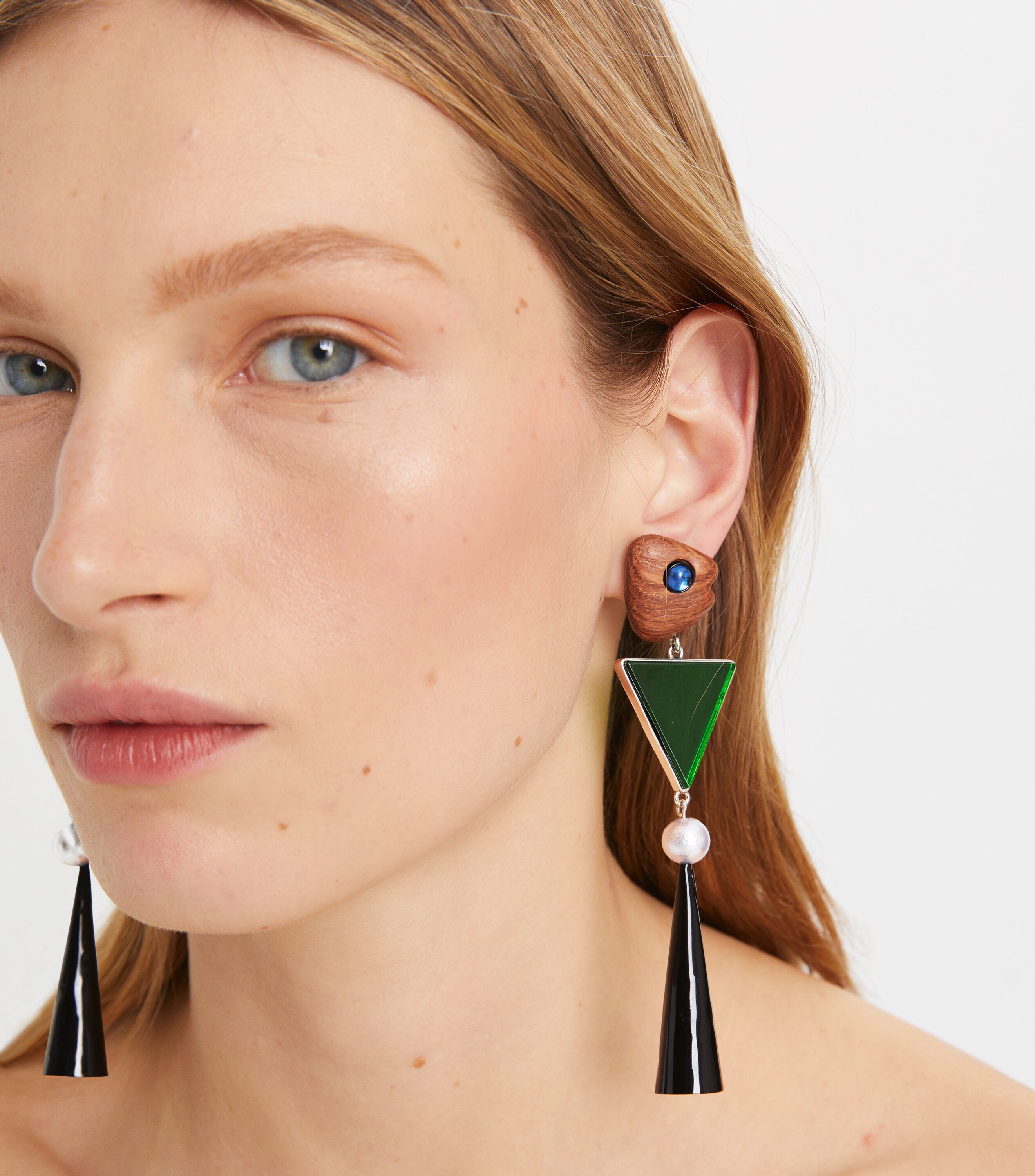 Geo Fish Earring