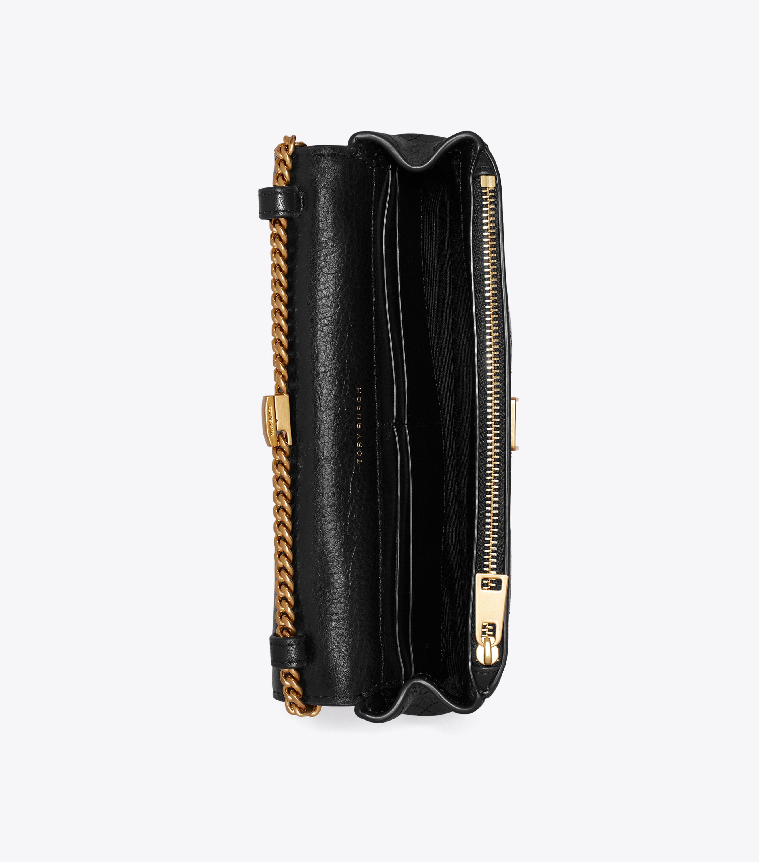 Charlie Quilted Chain Crossbody, Black | Tory Burch KSA