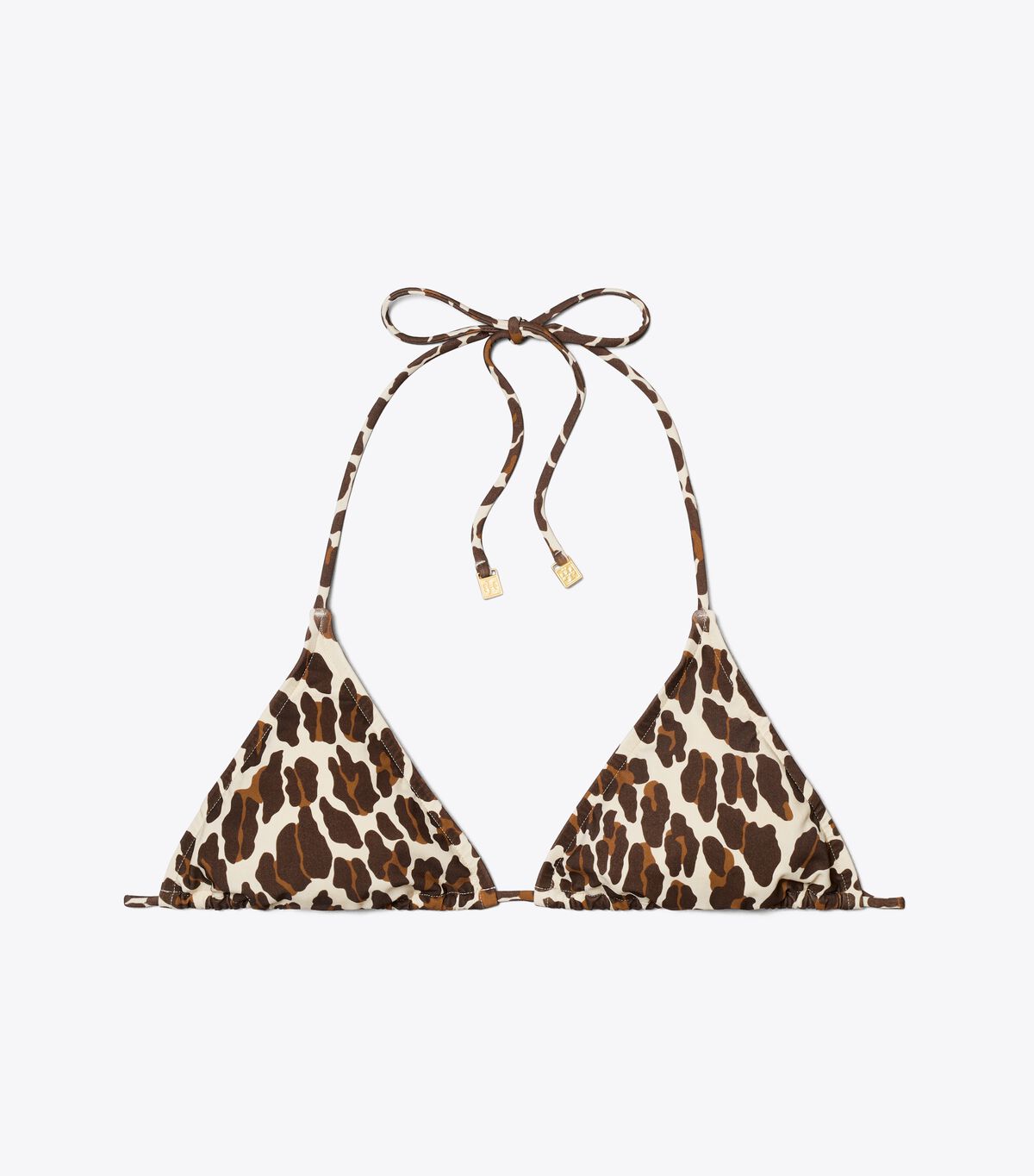 tory burch printed string bikini top
