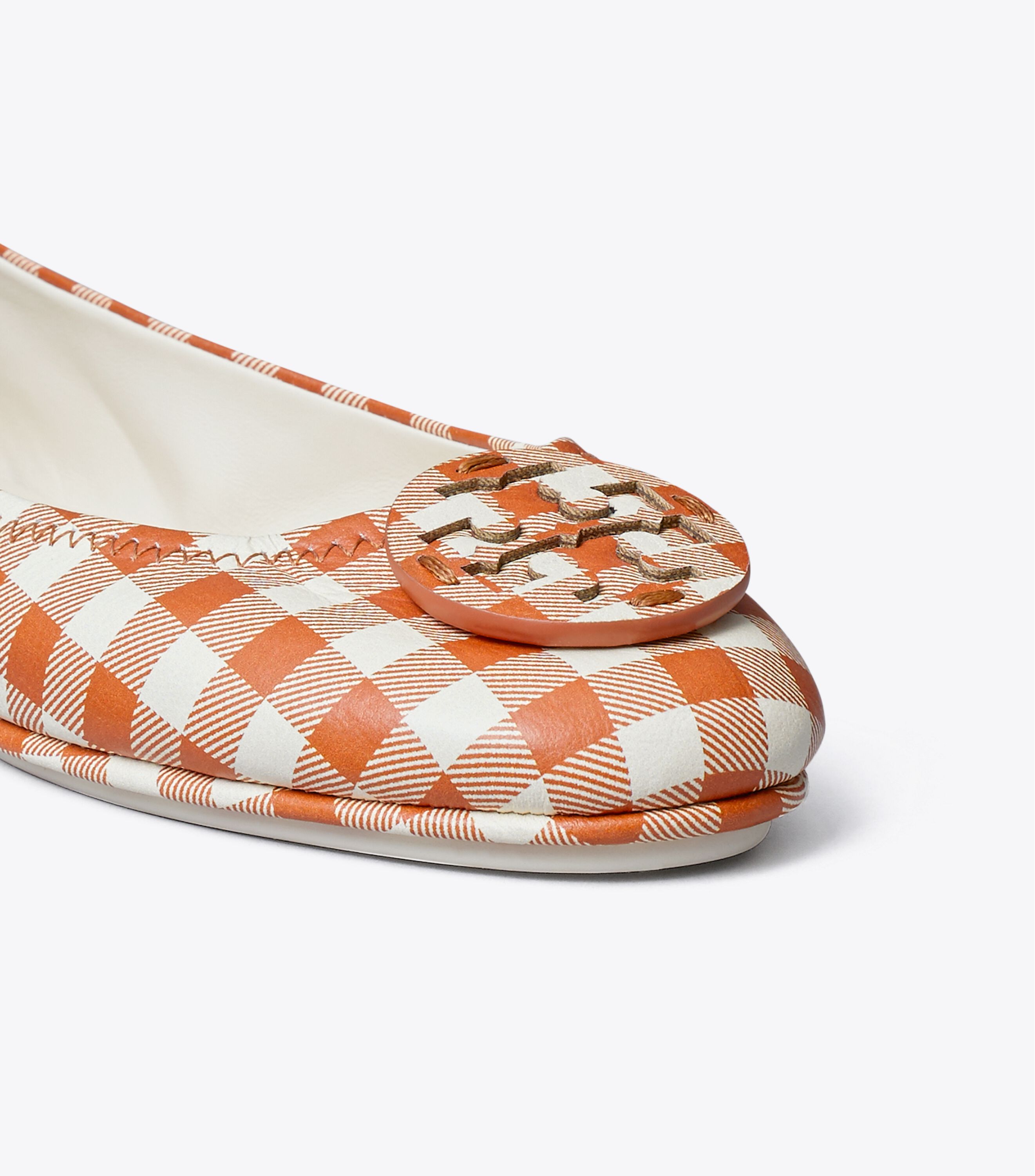 Minnie Travel Ballet Flat Printed Leather