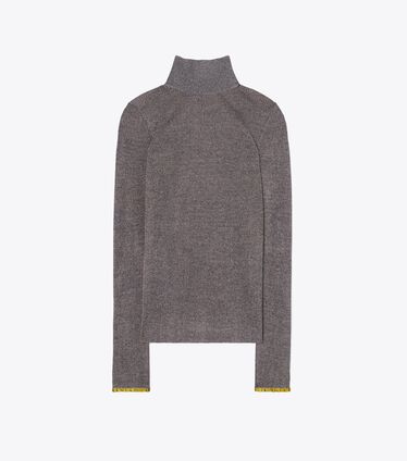 Metallic Knitted Turtleneck