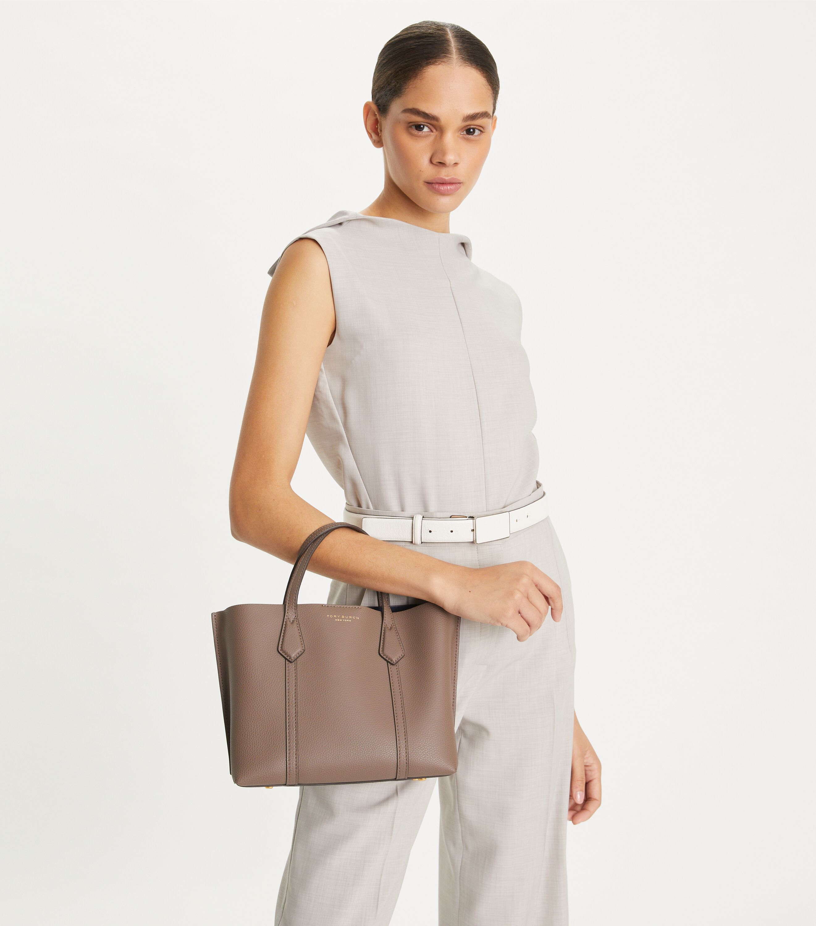 Tory burch triple compartment satchel on sale