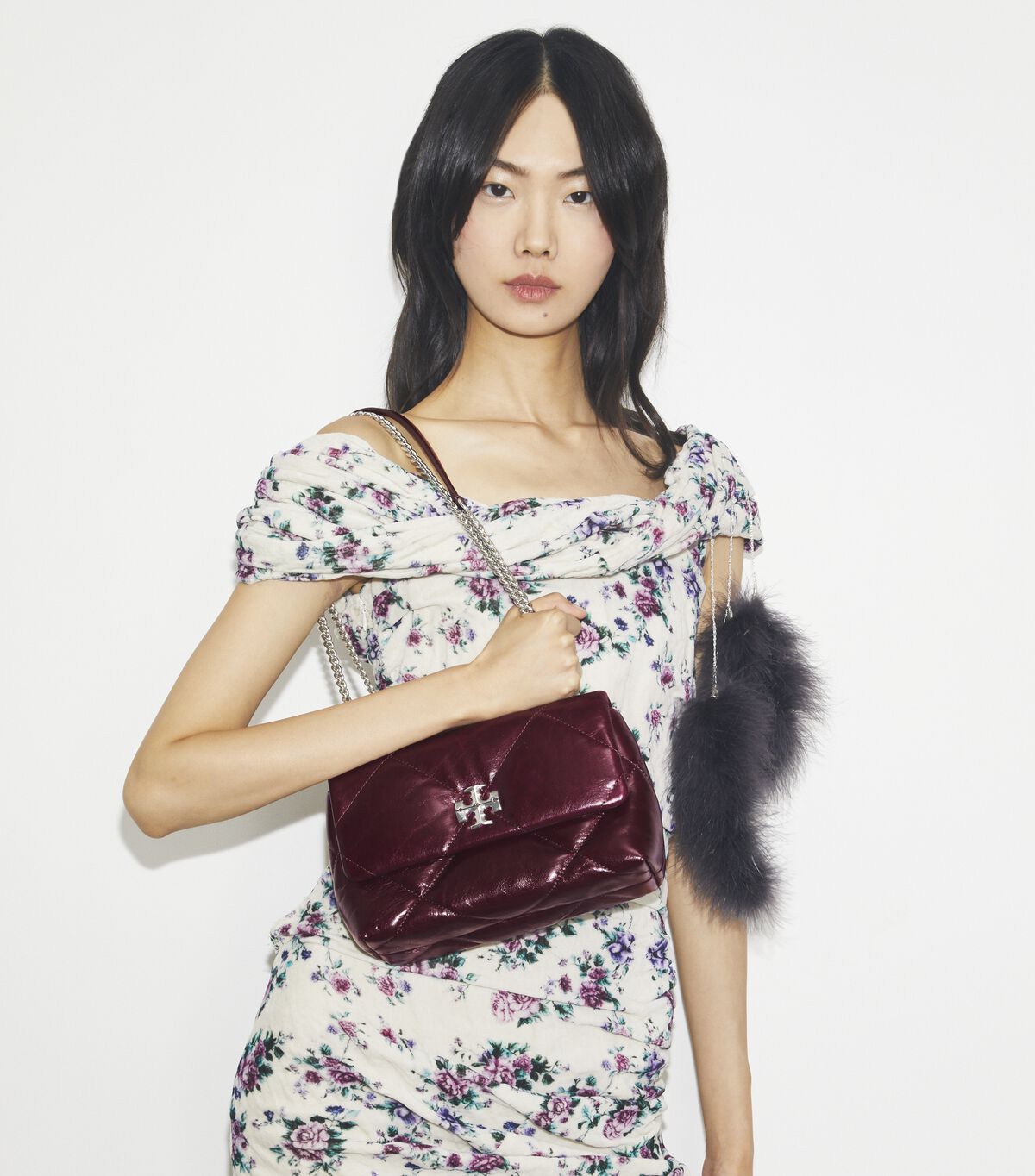 Small Kira Diamond Quilt Distressed Shoulder Bag tory burch small kira diamond quilt distressed shoulder bag