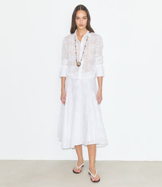 Cotton Eyelet Blouse tory burch cotton eyelet blouse