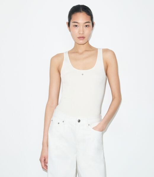 tory burch viscose knit tank top