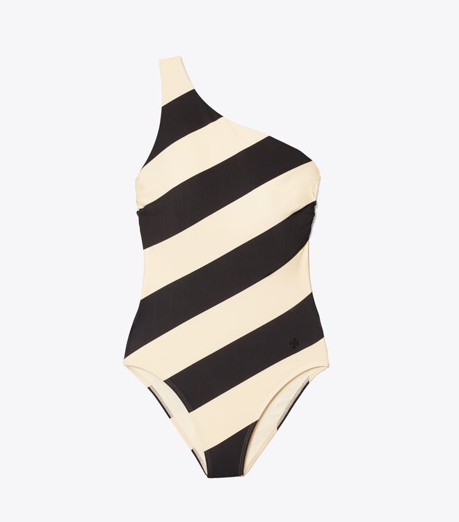 Printed One Shoulder One-Piece Swimsuit | Ready-To-Wear | Tory Burch