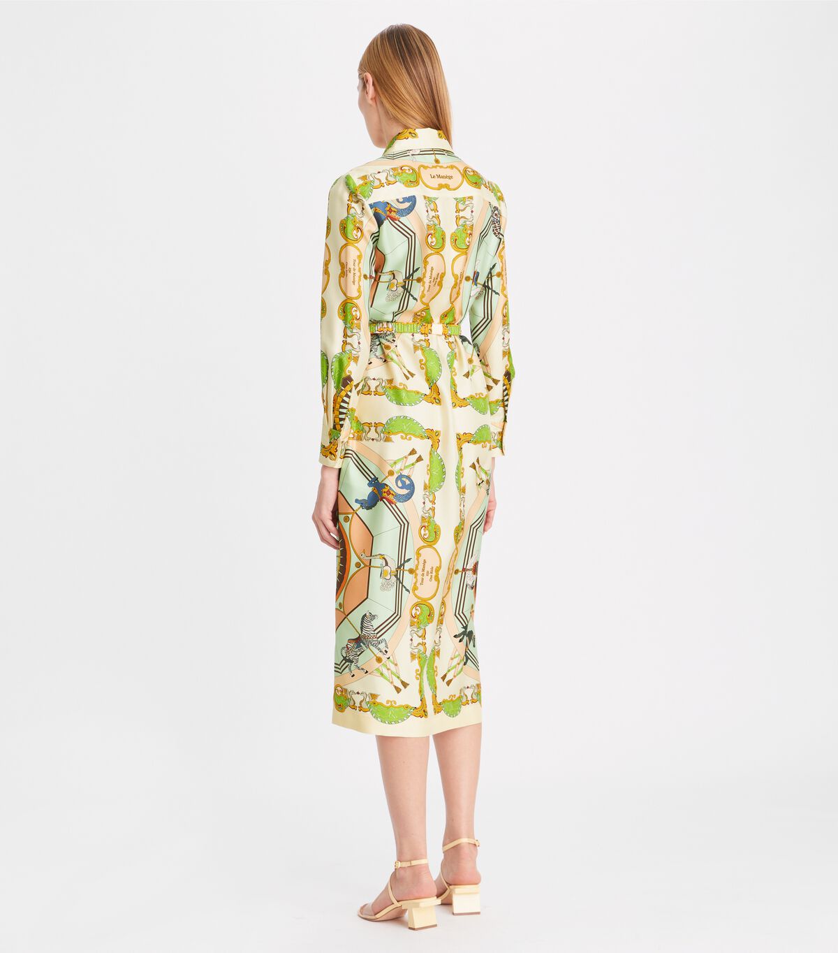 tory burch printed silk shirtdress