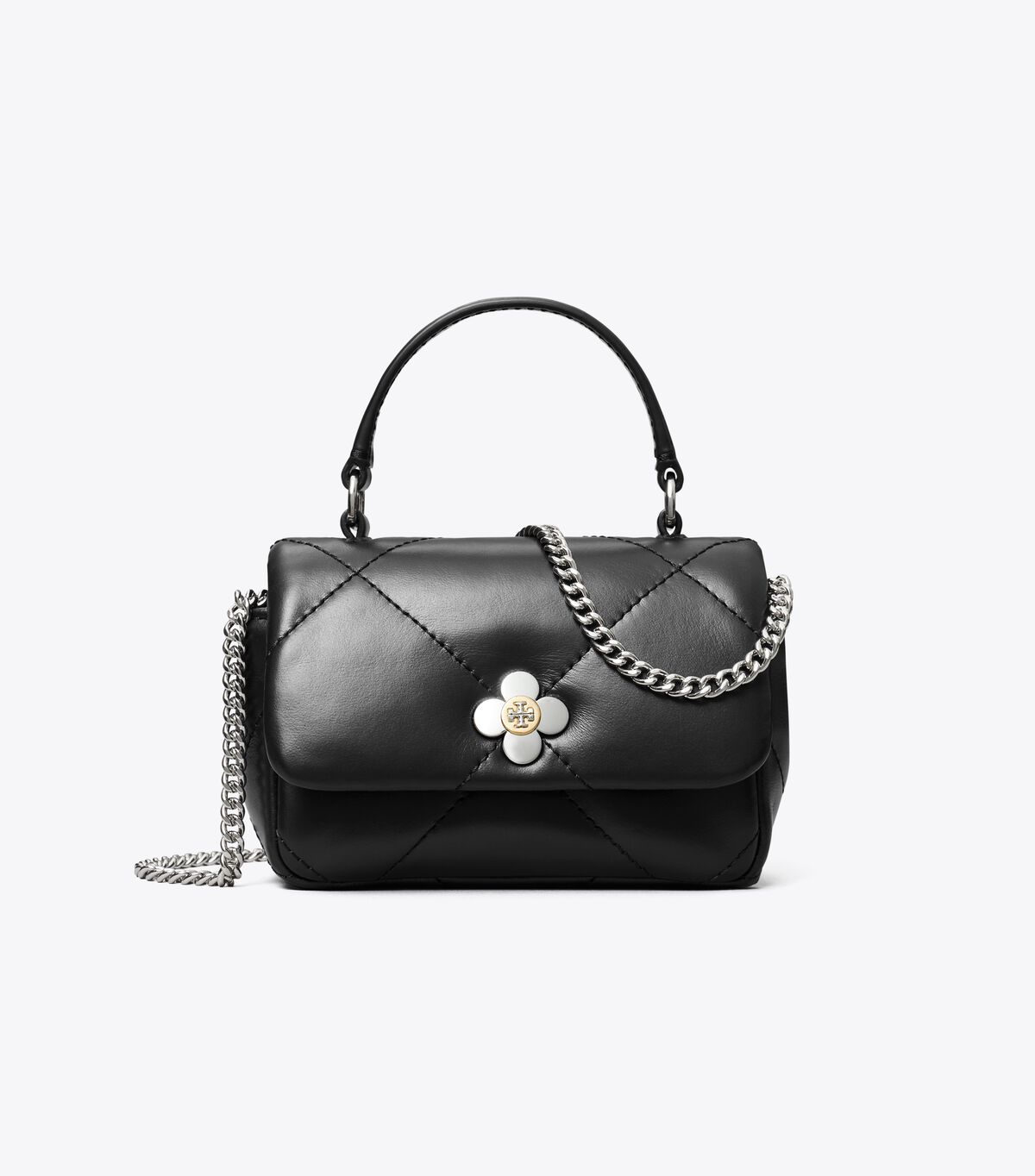 tory burch mini kira diamond quilt clover chain wallet