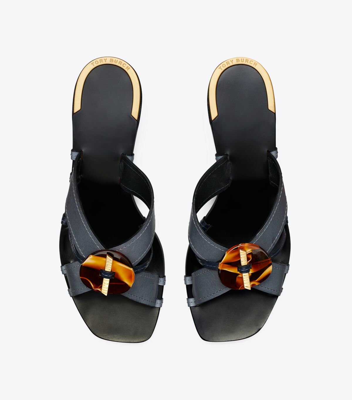 tory burch knotted heeled mule sandal