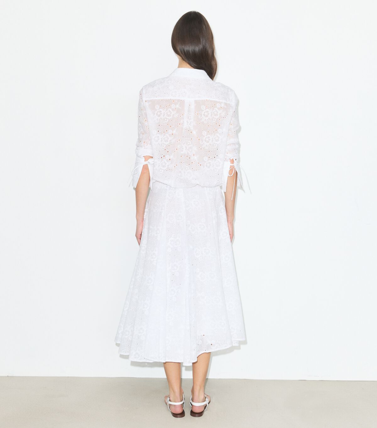 tory burch cotton eyelet blouse