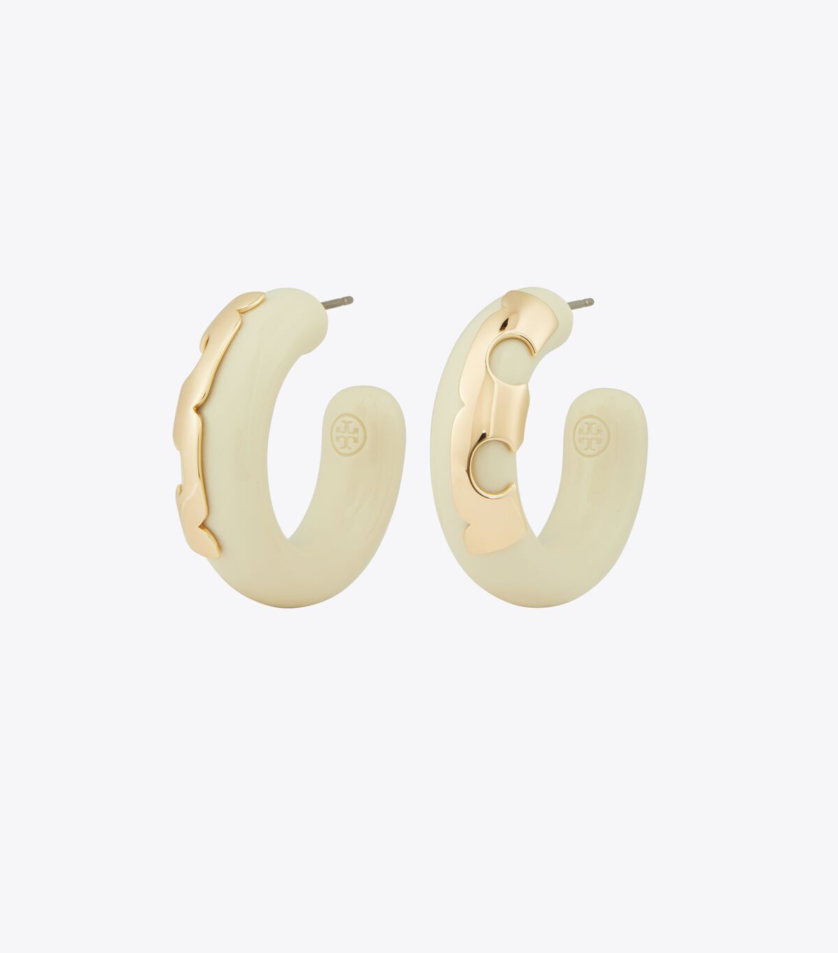 tory burch resin hoop earring