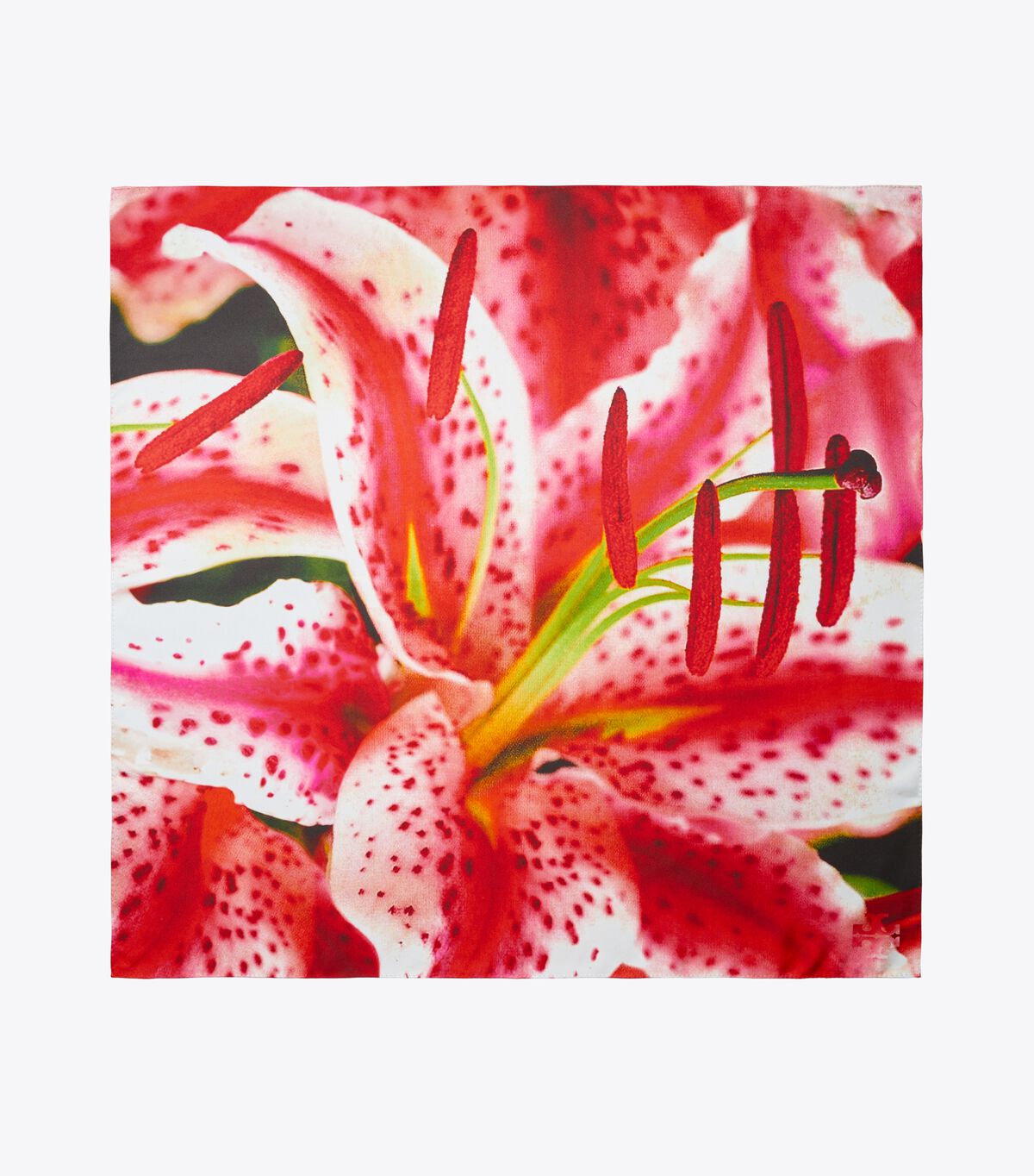 tory burch lily silk square scarf