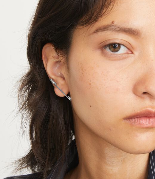 tory burch statement safety pin earring