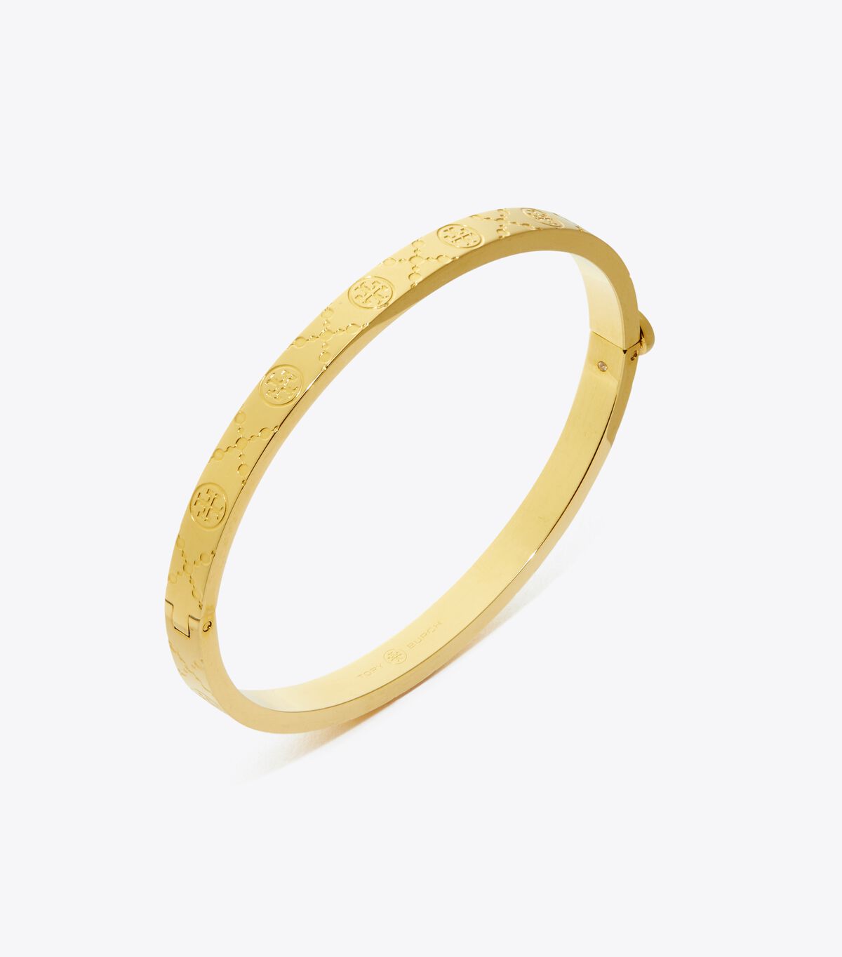 tory burch t monogram 5mm hinge bracelet