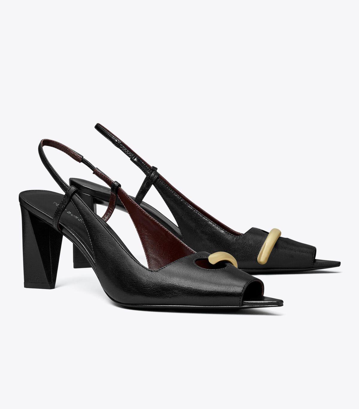tory burch pierced peep toe slingback