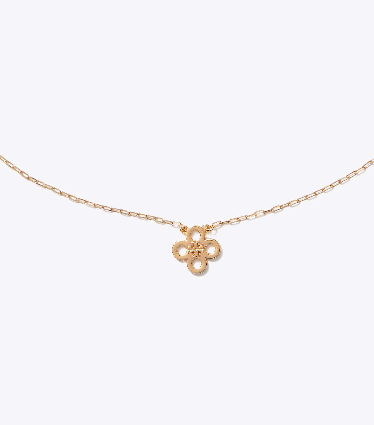 tory burch forget me not clover pendant necklace