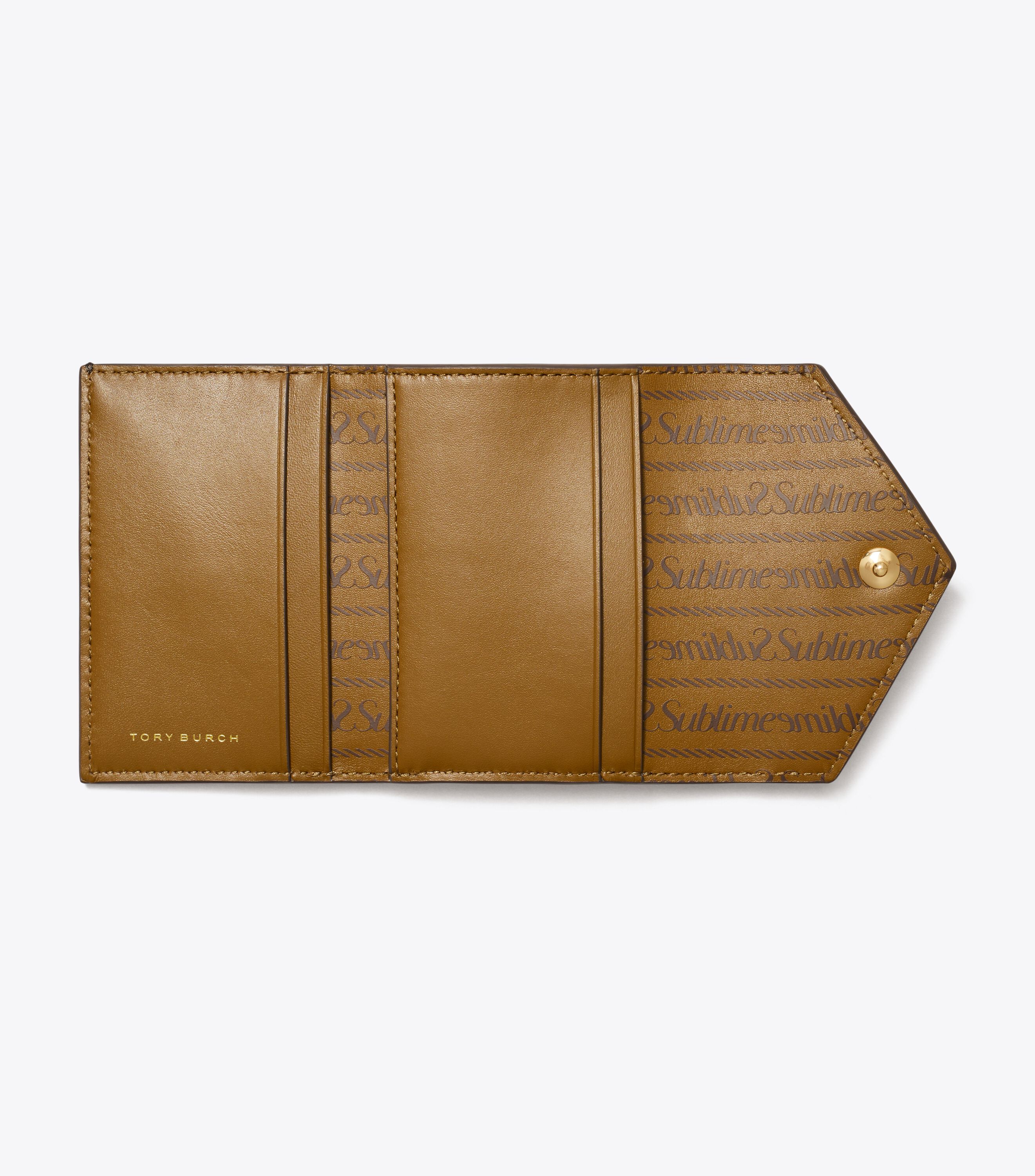 小物 TORY BURCH MCGRAW ENVELOPE WALLET Small T Monogram Coated Canvas Envelope Wallet, French Press