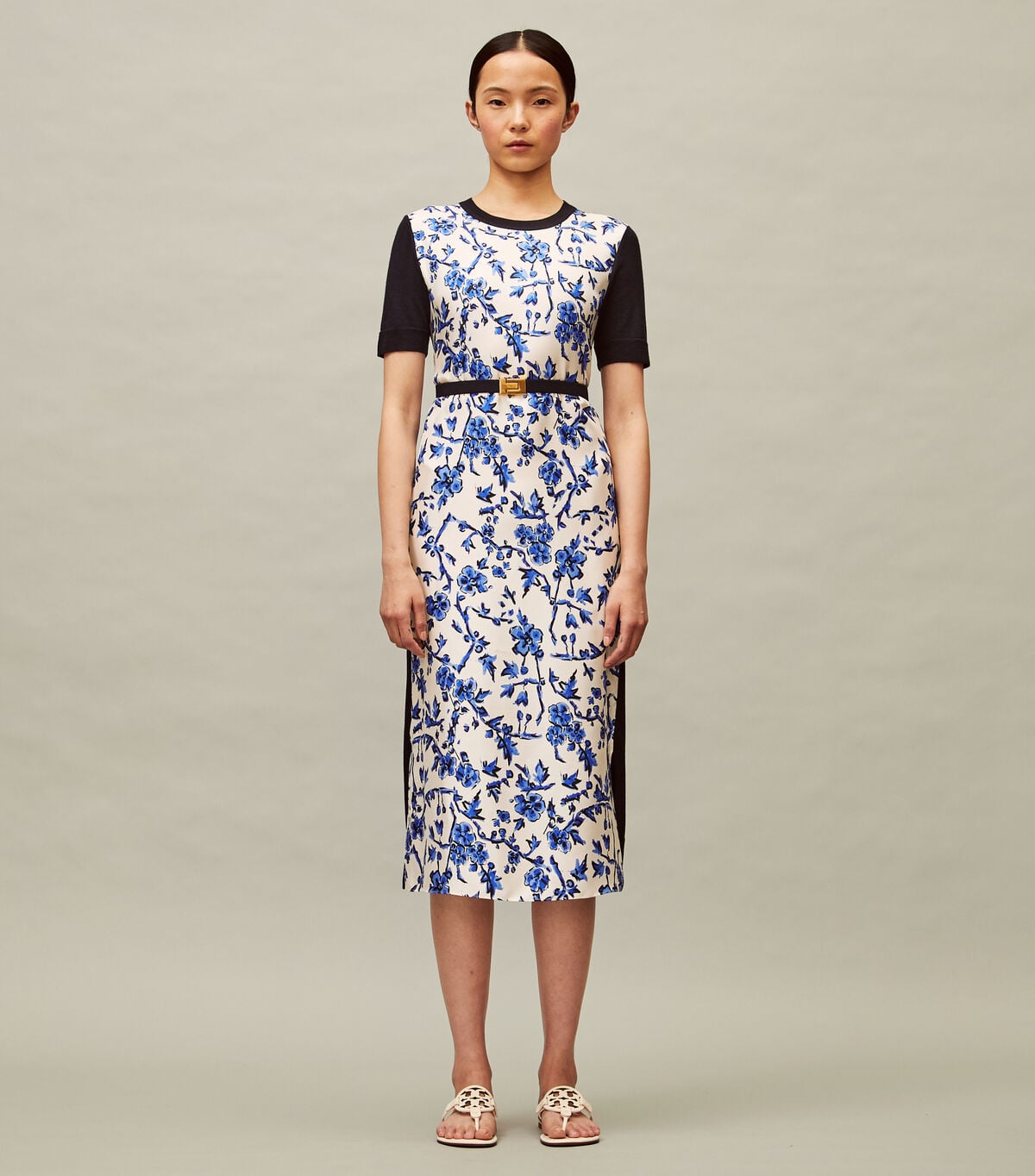 tory burch greer dress Dress, Medium Navy/Blue Branches adjustability:Fixed