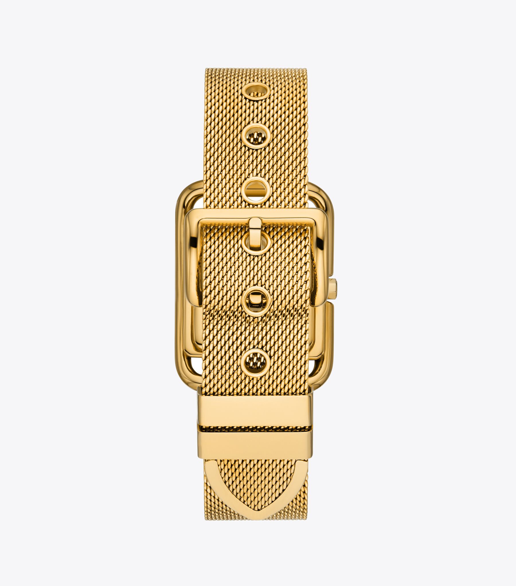 Gold Tory Burch Apple Watch Band 44 Miller Watch, Ivory/Gold Mesh