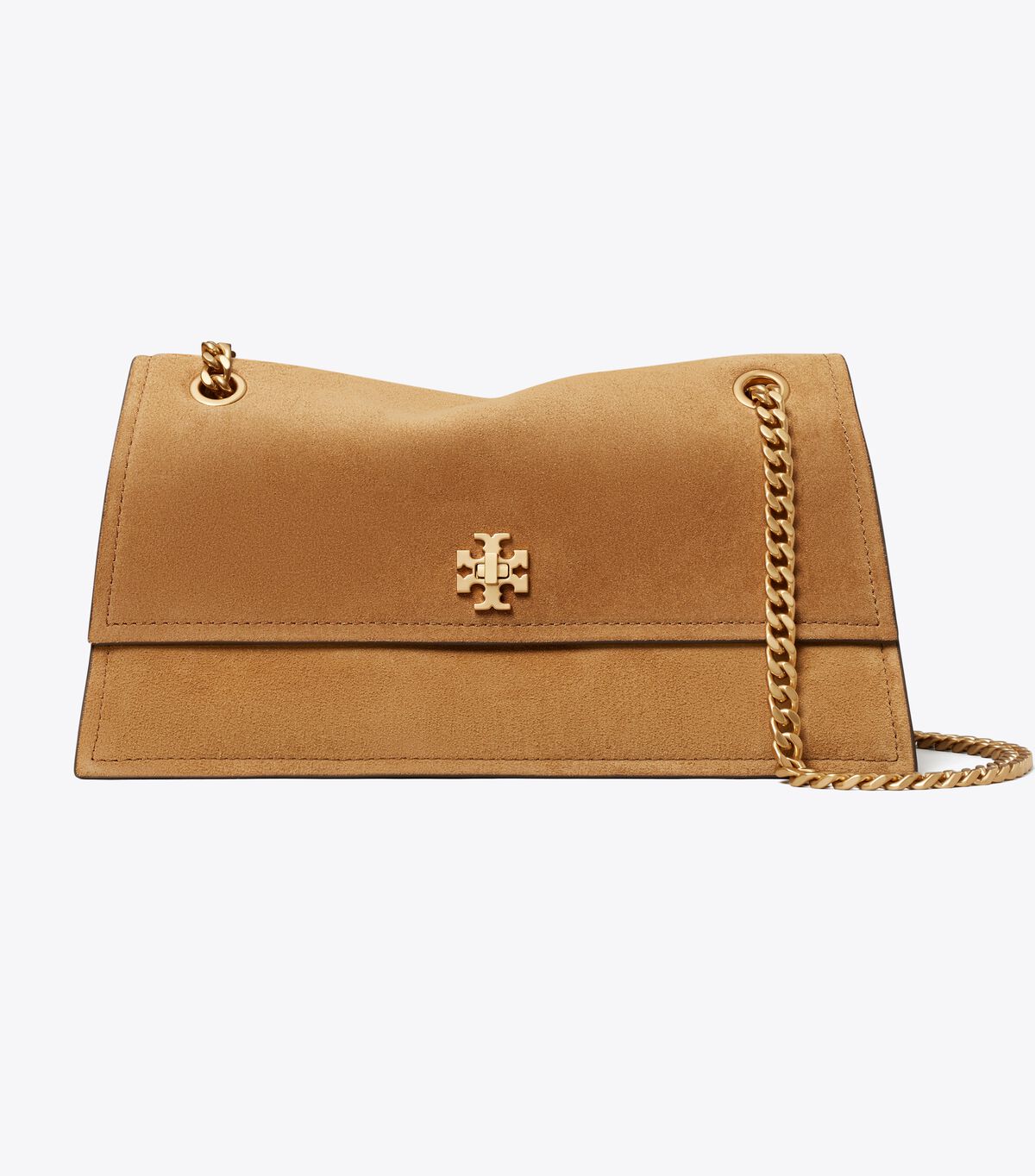 tory burch حقيبة كتف كيرا تيرنلوك من جلد الغزال
