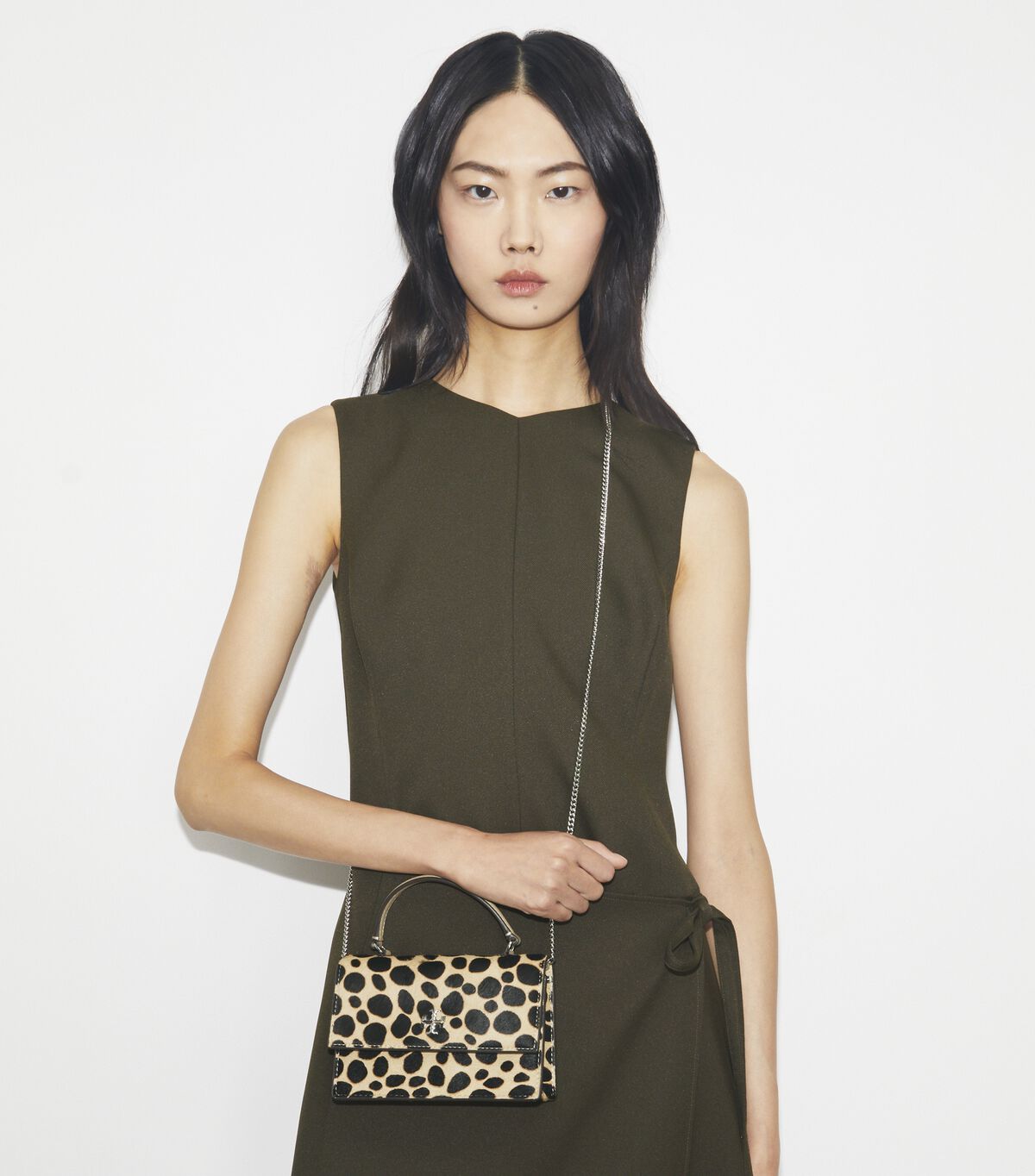 Mini Kira Calf Hair Top-Handle Crossbody tory burch mini kira calf hair top handle crossbody