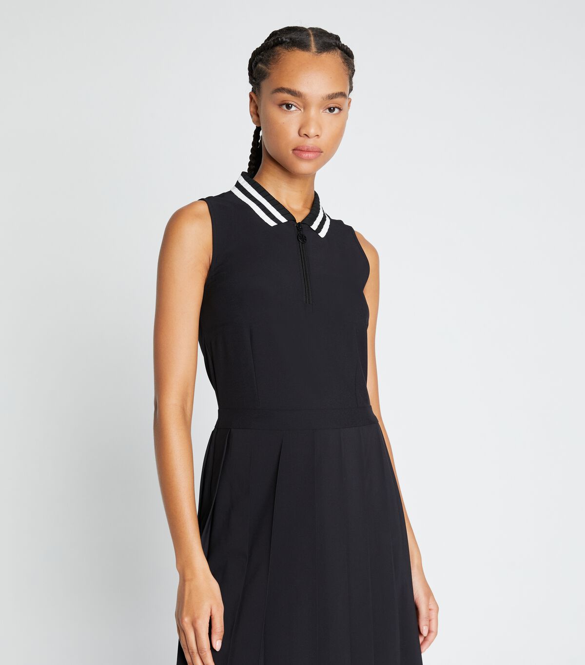 tory burch performance pleated dress