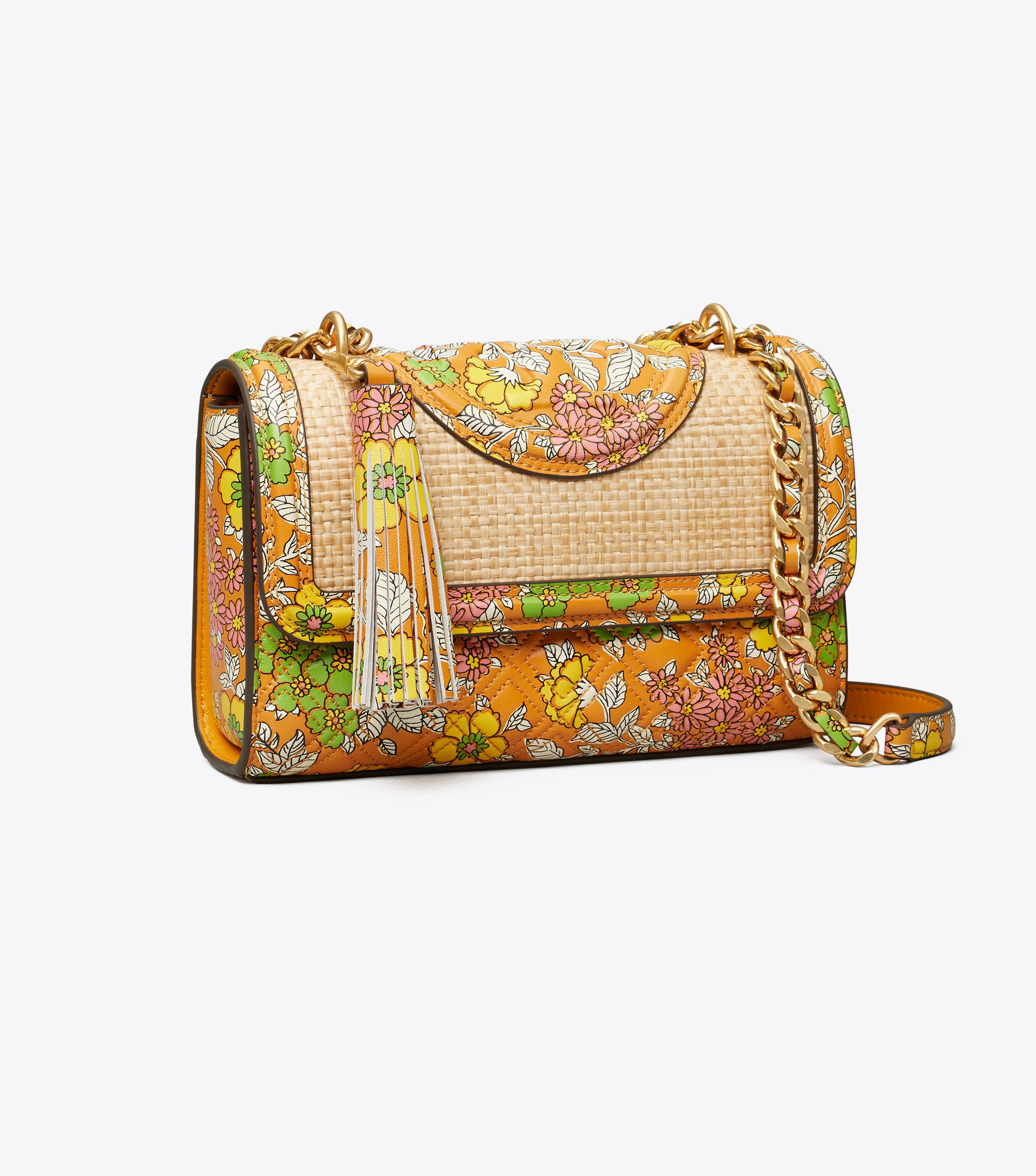 Tory burch fleming printed small convertible shoulder bag online
