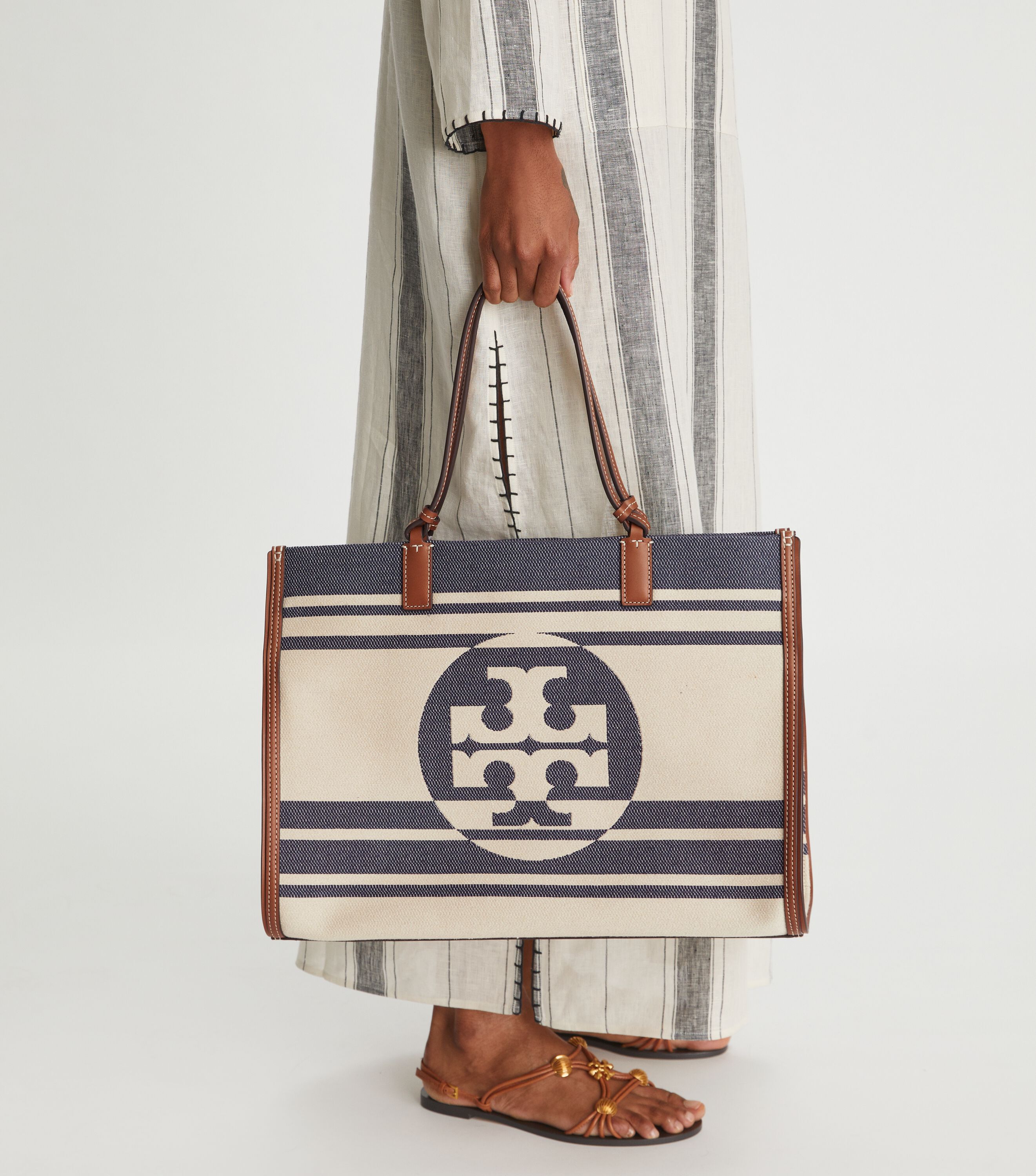 Ella Jacquard Stripe Tote