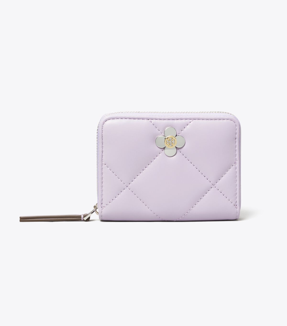 tory burch small kira diamond quilt clover wallet