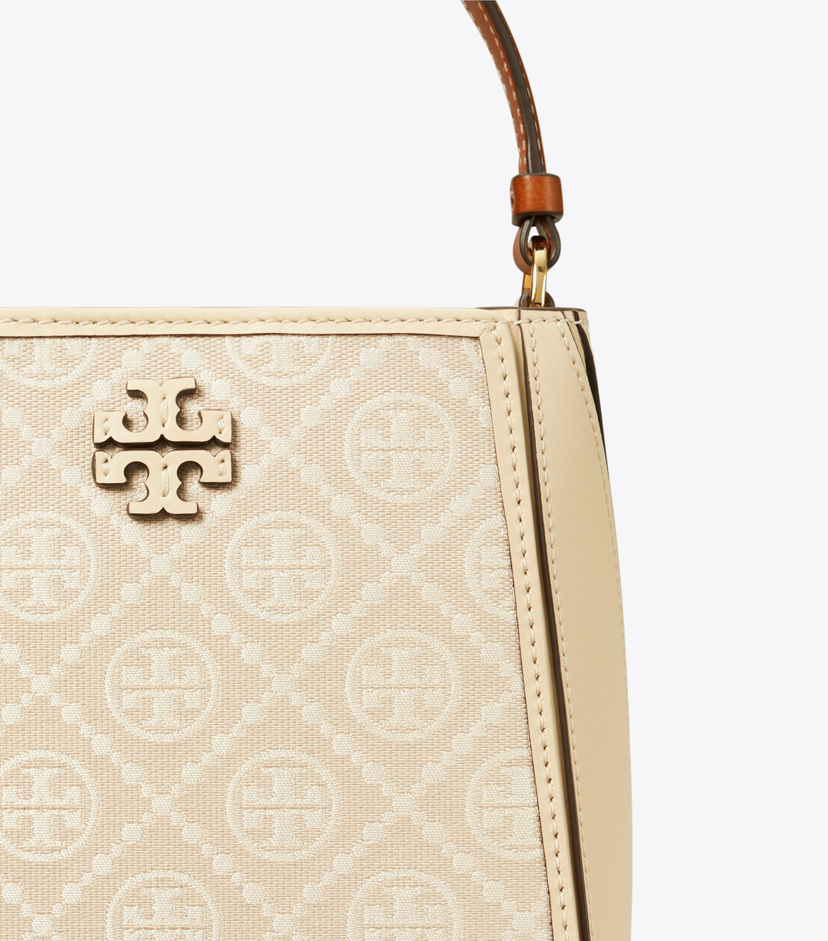 ★Tory Burch★Mcgraw T Monogram Small Bucket Bag Tory Burch Mcgraw T Monogram Small Bucket Bag | italist
