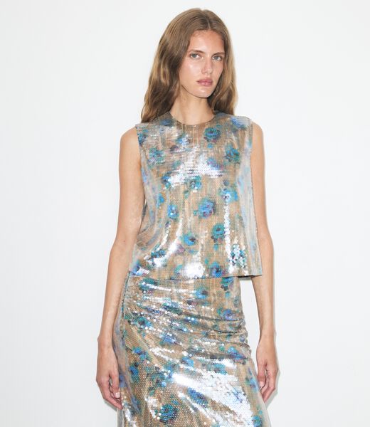 tory burch sequin shell top